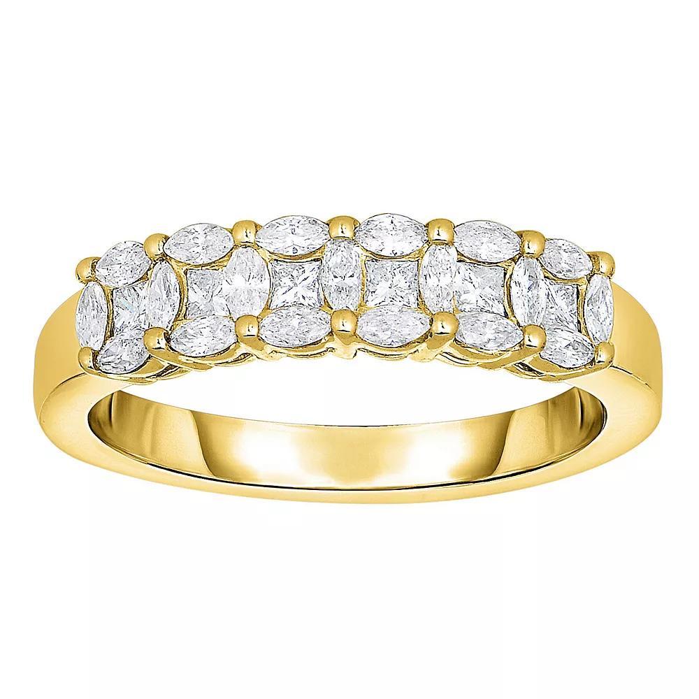 14k Gold 5/8 Carat T.W. Diamond Band Ring, Women's, Size: 7 Product Image