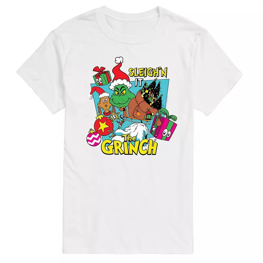 Mens Dr. Seuss The Grinch Sleighn It Graphic Tee Product Image