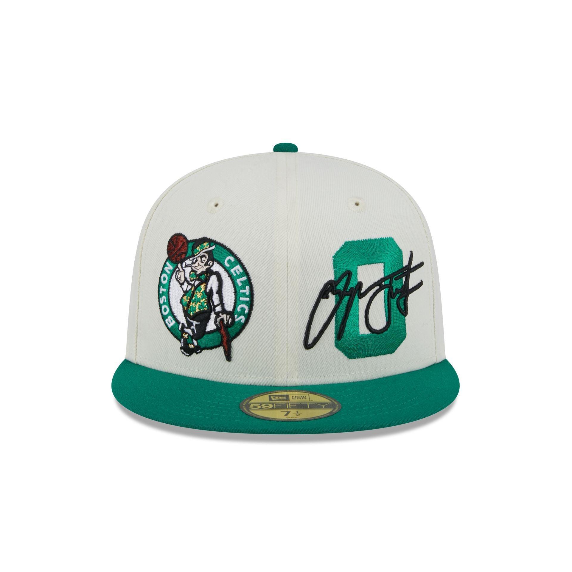 Boston Celtics Jayson Tatum Chrome White 59FIFTY Fitted Hat Male Product Image