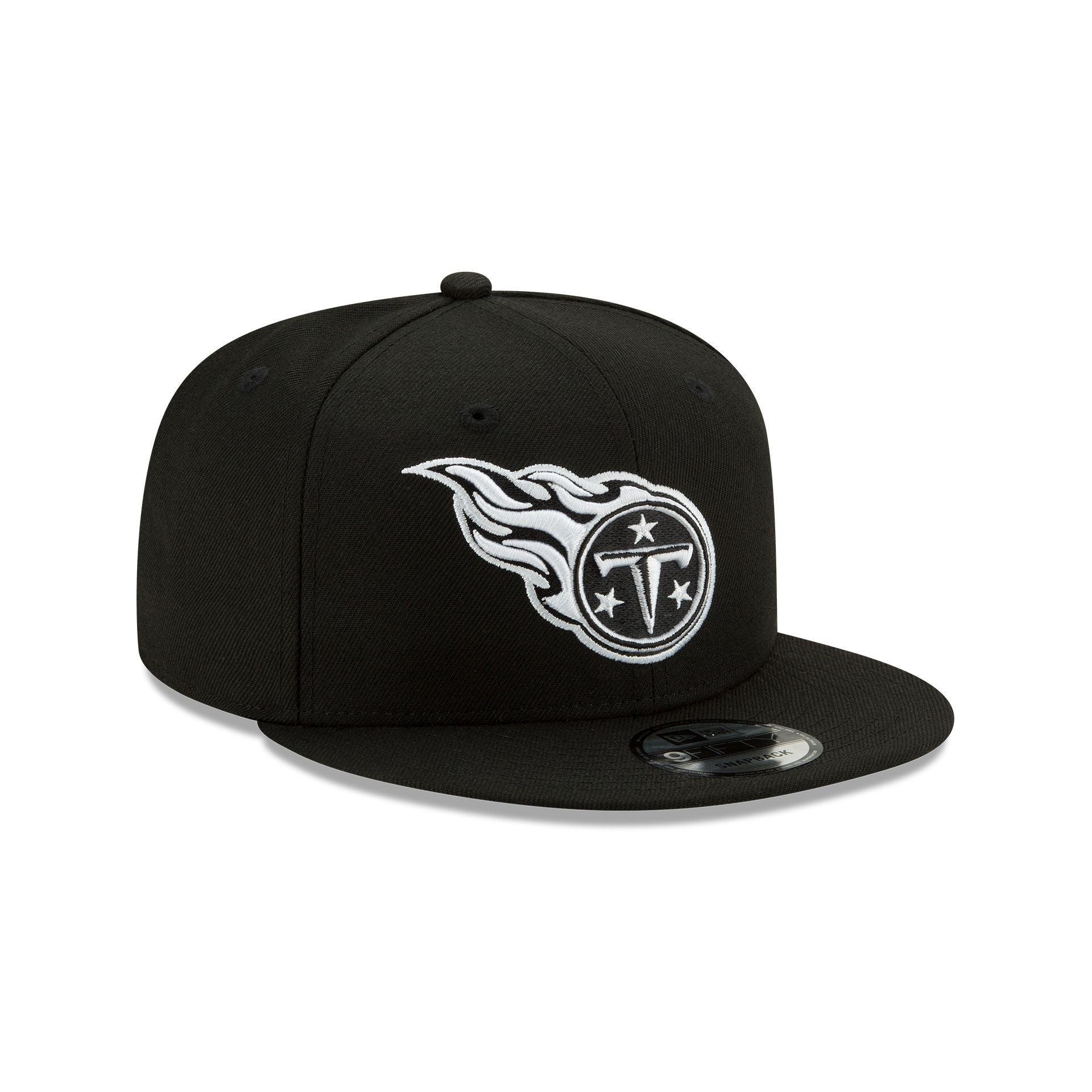 Tennessee Titans Basic Black & White 9FIFTY Snapback Hat Male Product Image