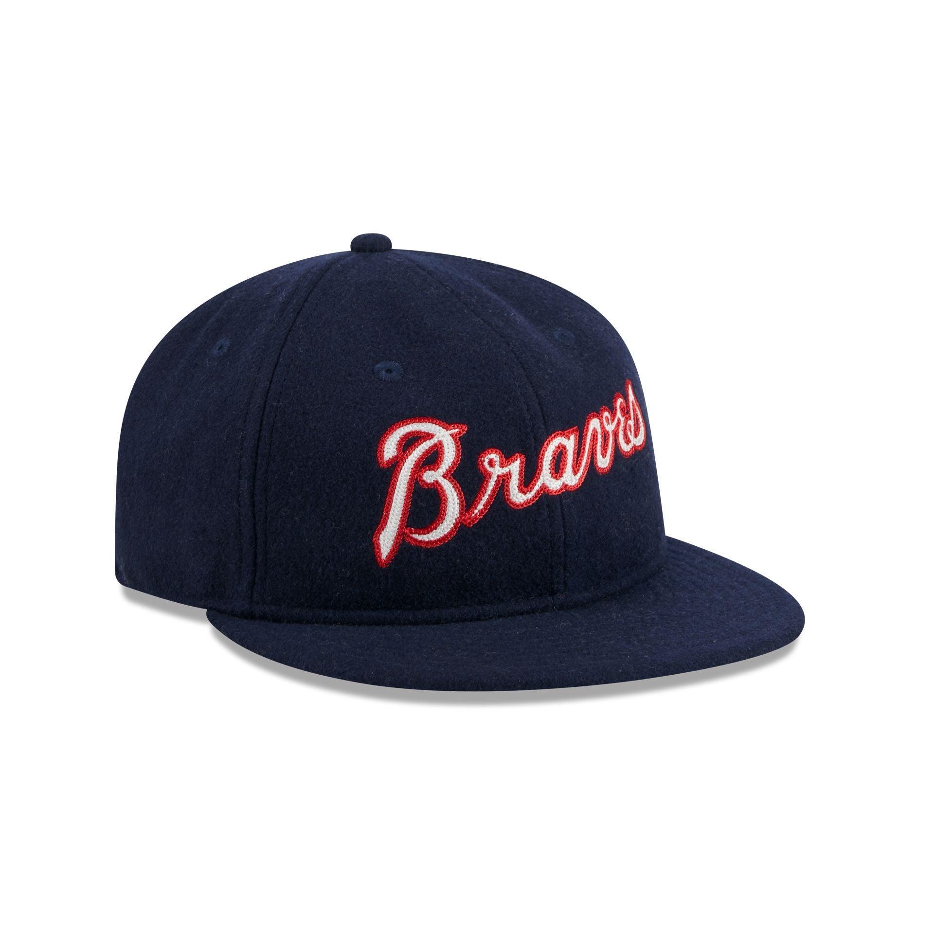 Atlanta Braves Melton Wool Retro Crown 9FIFTY Adjustable Hat Male Product Image