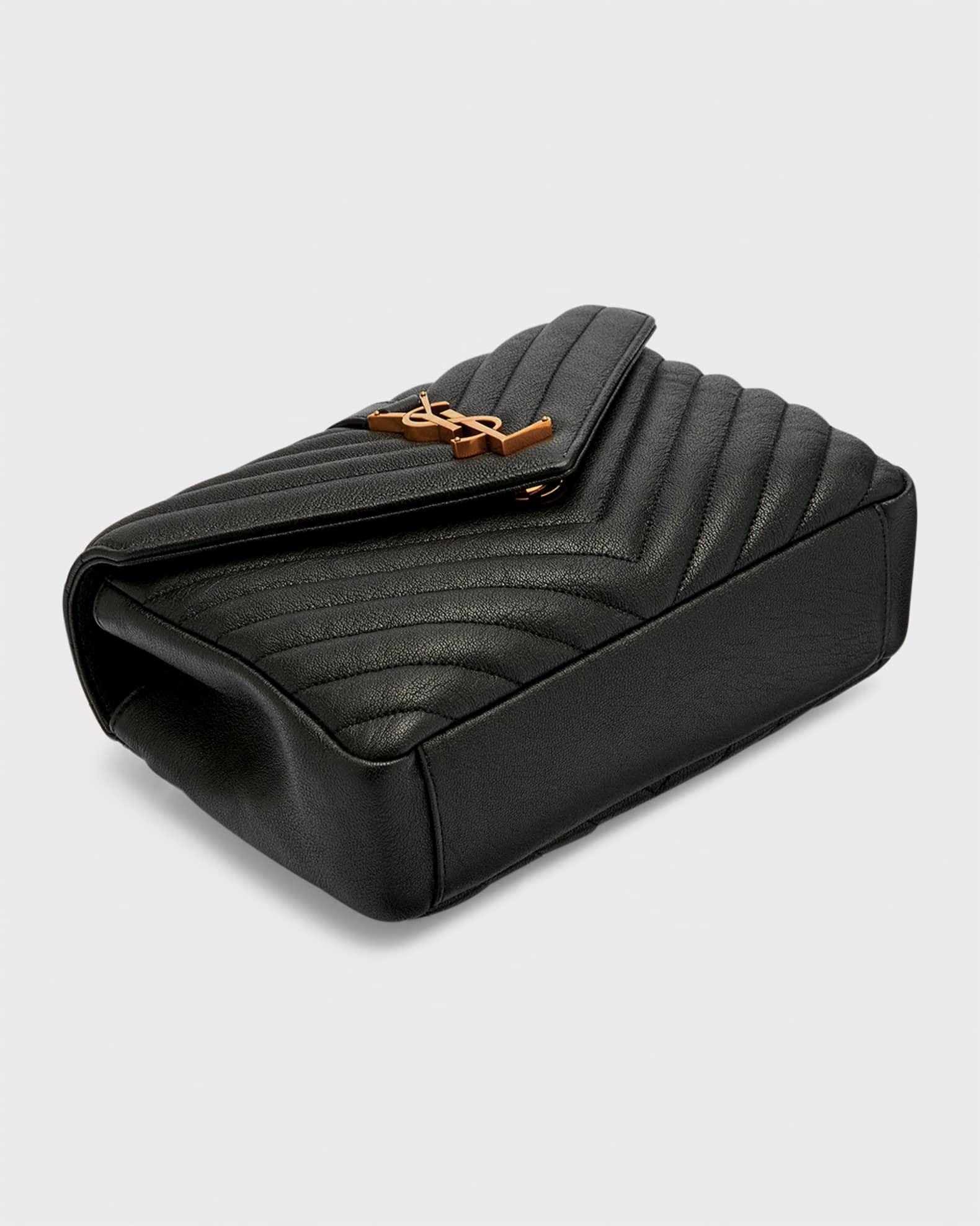 College Medium Flap YSL Shoulder Bag in Quilted Leather Product Image