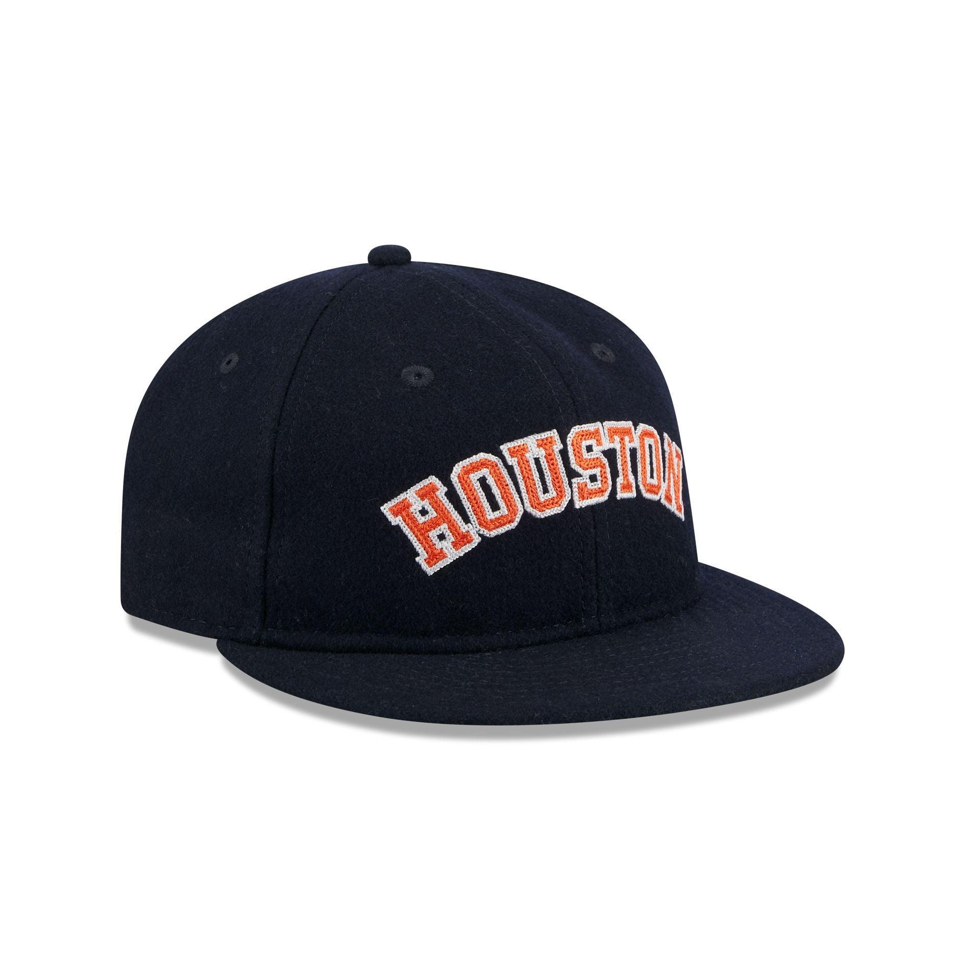 Houston Astros Melton Wool Retro Crown 9FIFTY Adjustable Hat Male Product Image