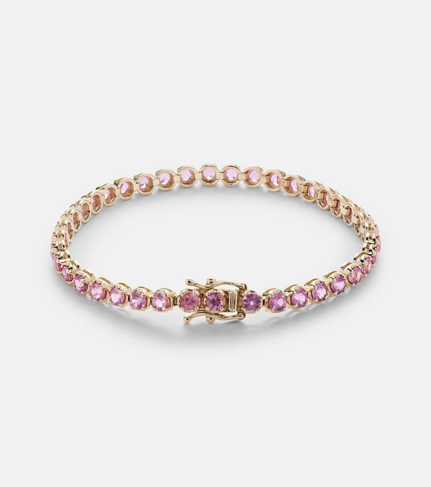 MATEO 14kt Gold Tennis Bracelet With Sapphires In Yellow Gold Product Image