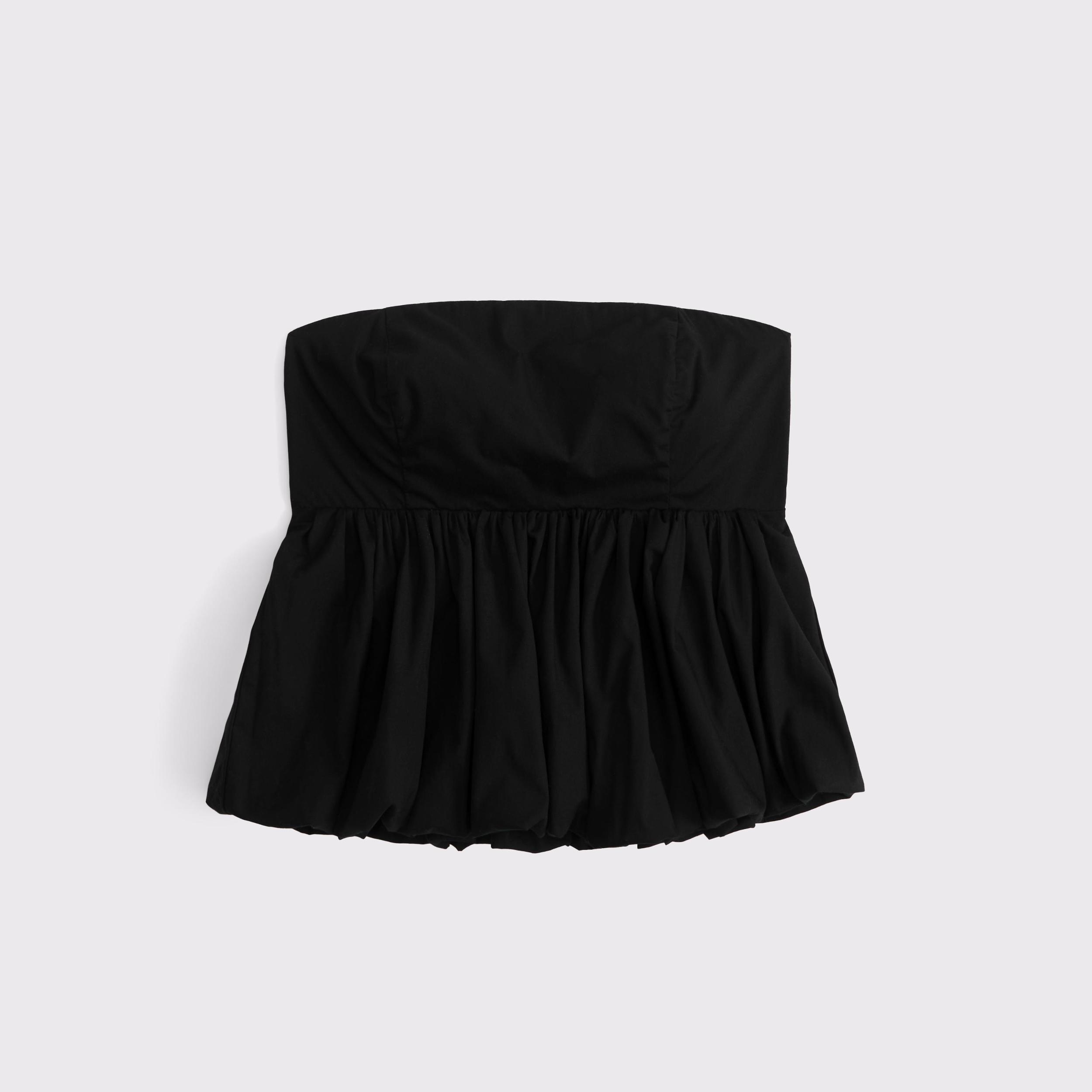Strapless Bubble Hem Top Product Image