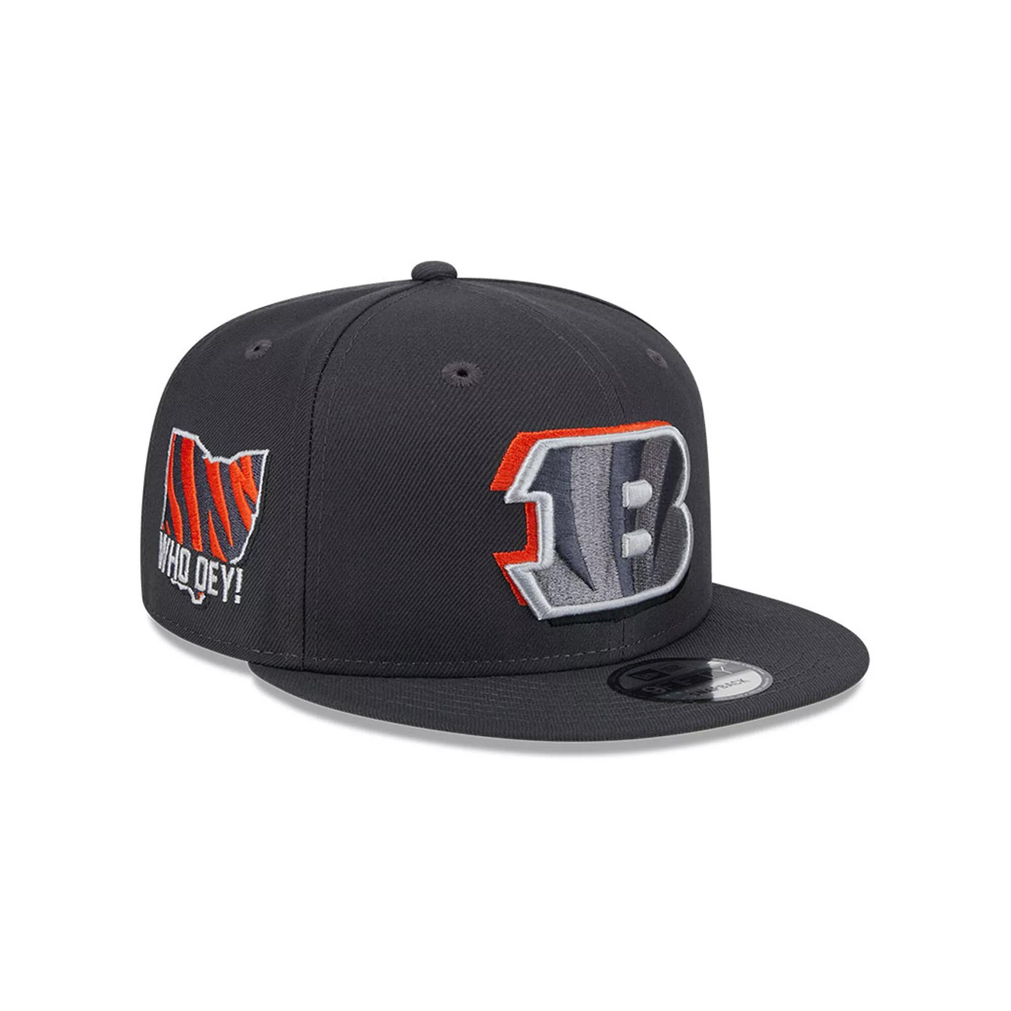 Men's New Era  Graphite Cincinnati Bengals 2024 NFL Draft 9FIFTY Snapback Hat, Dark G Product Image