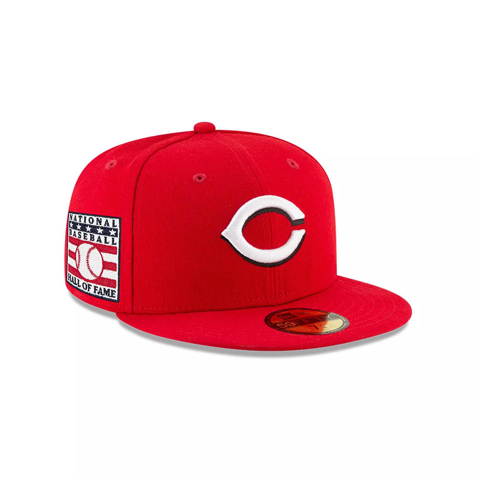 Men's New Era Red Los Angeles Angels National Baseball Hall of Fame 59FIFTY Fitted Hat, Size: 7 5/8 Product Image