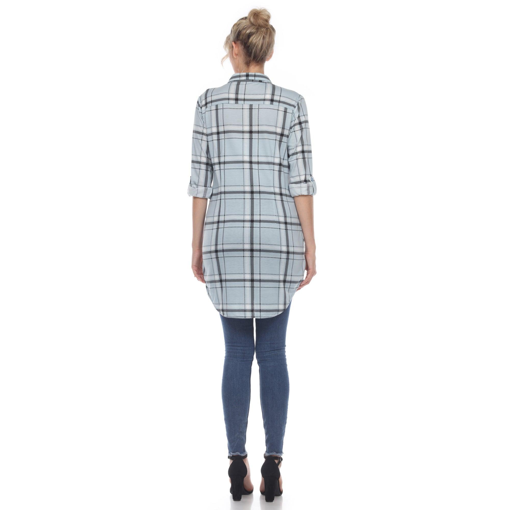 Plaid Tunic Shirt Product Image