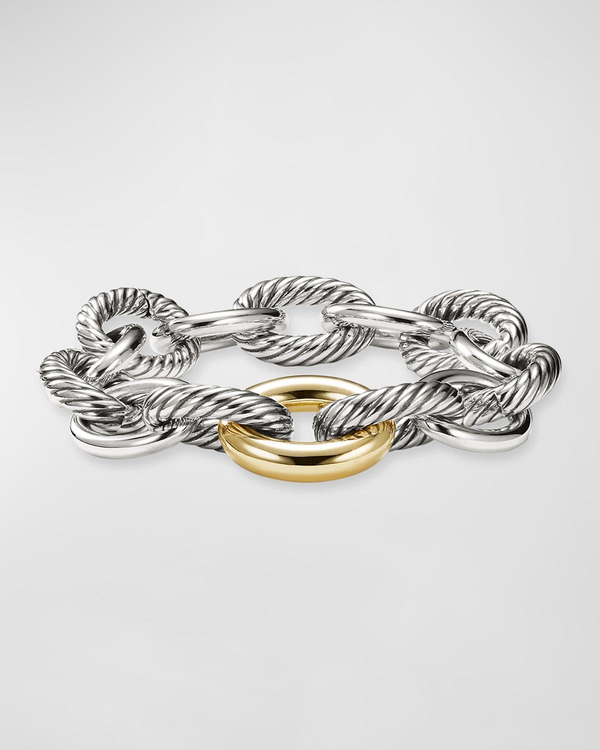 David Yurman Oval Chain Extra-Large Link Bracelet with Gold Product Image