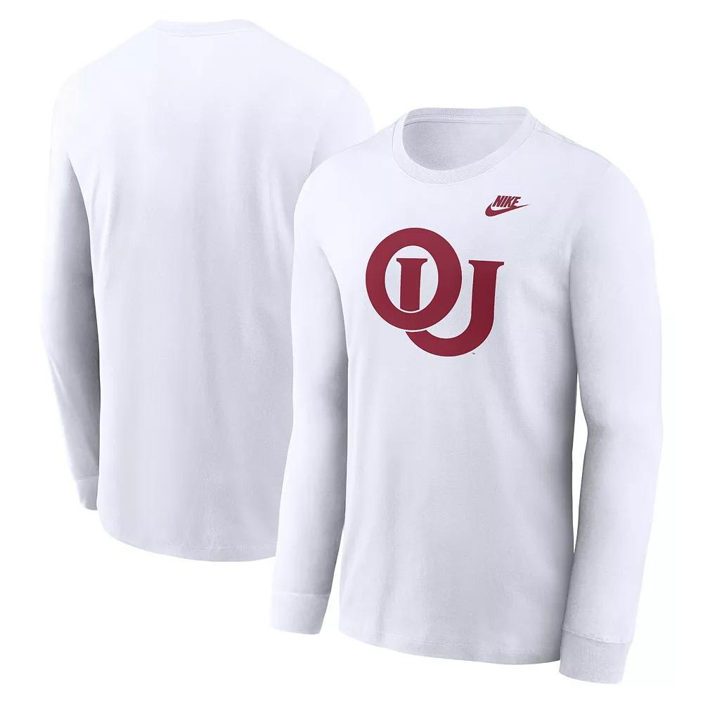 Men's Nike White Oklahoma Sooners Legacy Primary Logo Long Sleeve T-Shirt, Size: 3XL Product Image