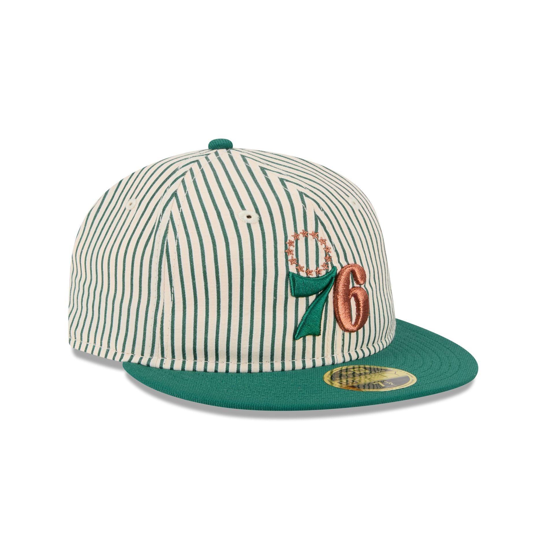 Just Caps Seersucker Philadelphia 76ers Retro Crown 59FIFTY Fitted Hat Male Product Image