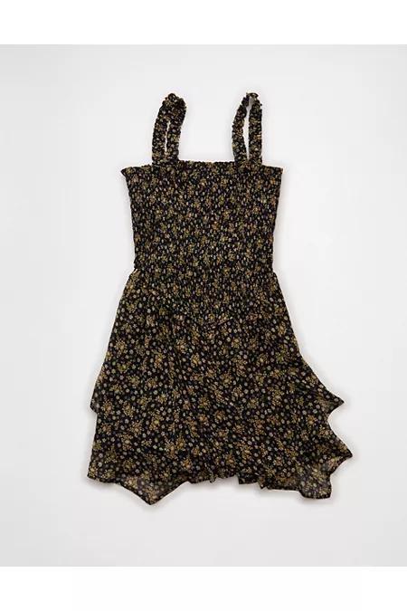 AE Handkerchief Hem Ruffle Floral Mini Dress Women's Product Image