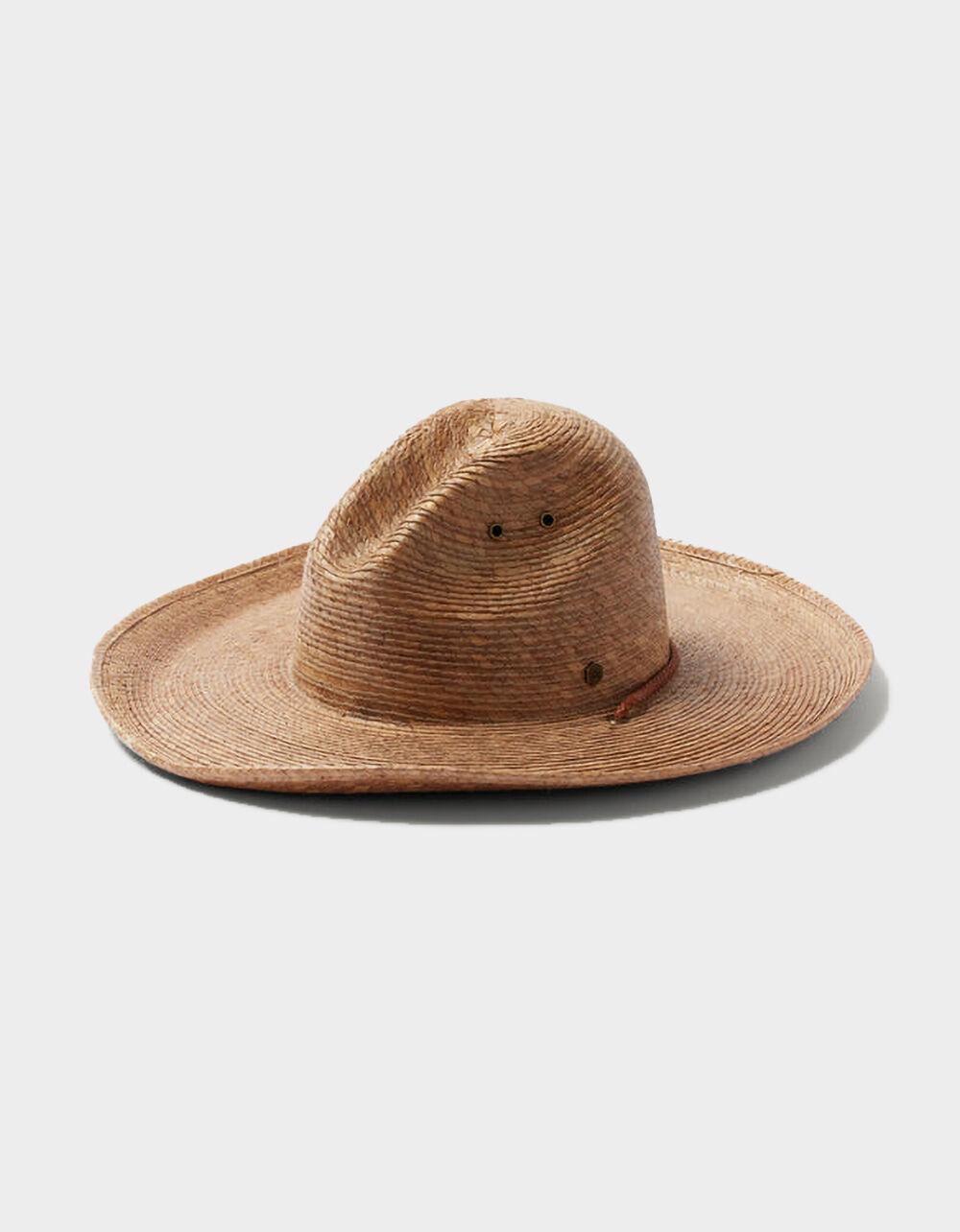 HEMLOCK HAT CO. Elliot Gus Cowboy Straw Hat - LIGHT BROWN Product Image