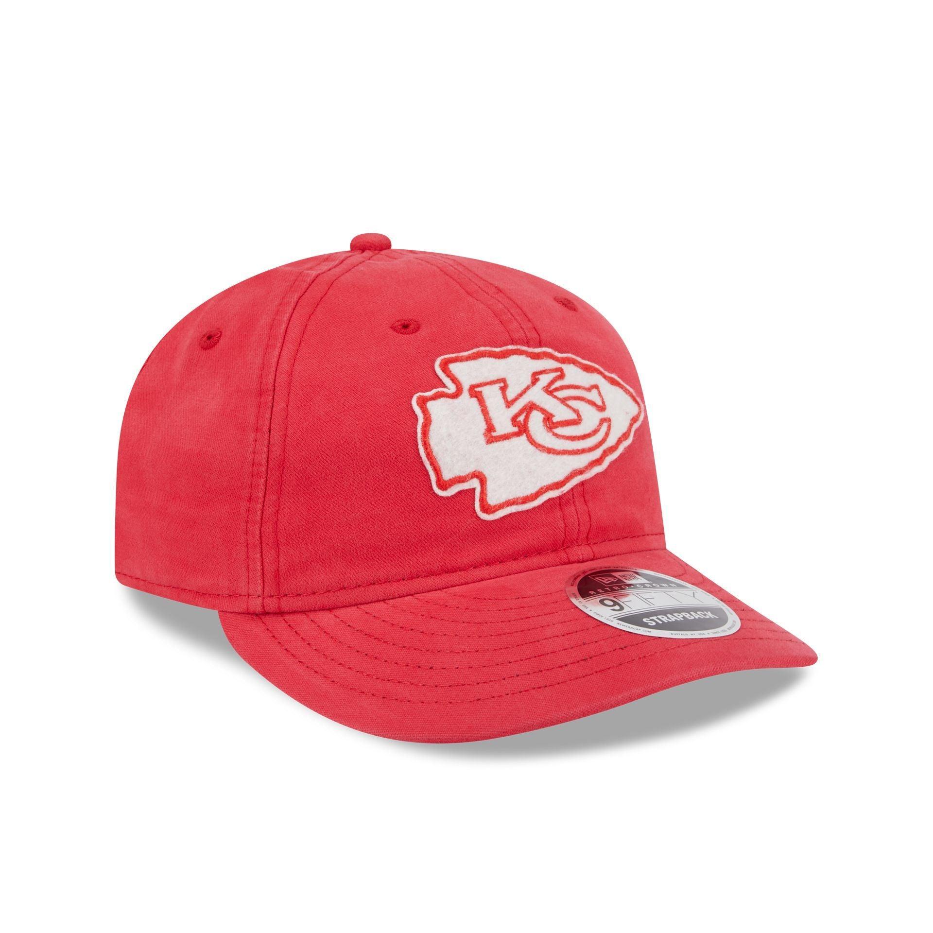 Kansas City Chiefs Canvas Felt Retro Crown 9FIFTY Adjustable Hat Male Product Image