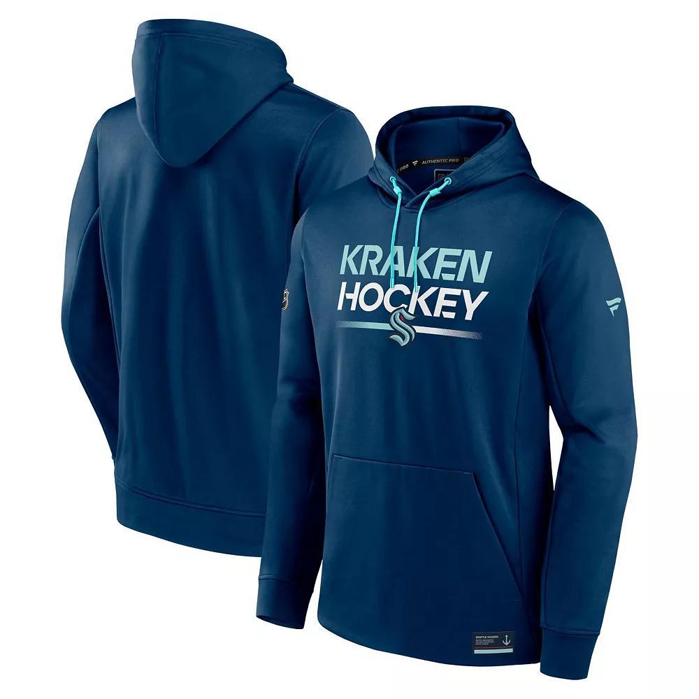 Men's Fanatics Branded  Gray Vegas Golden Knights Authentic Pro Pullover Hoodie, Size: Large, Lvk Charco Product Image