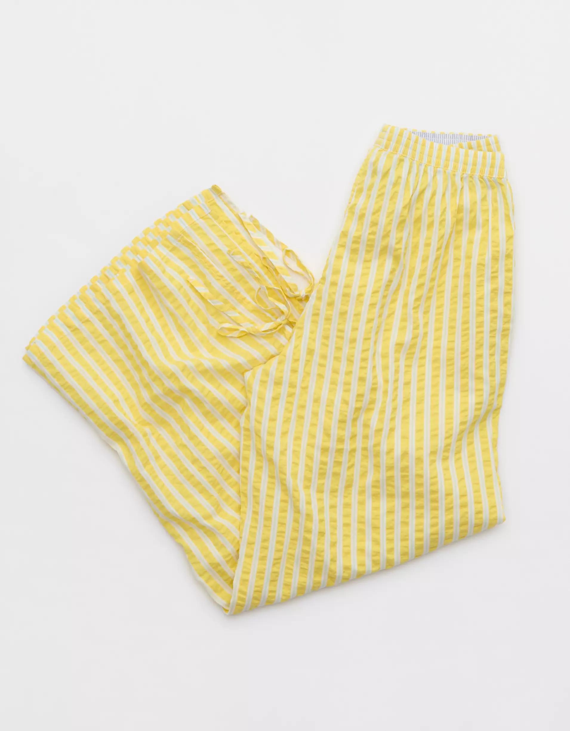 Aerie Off-Duty Seersucker Side Tie Trouser PJ Product Image
