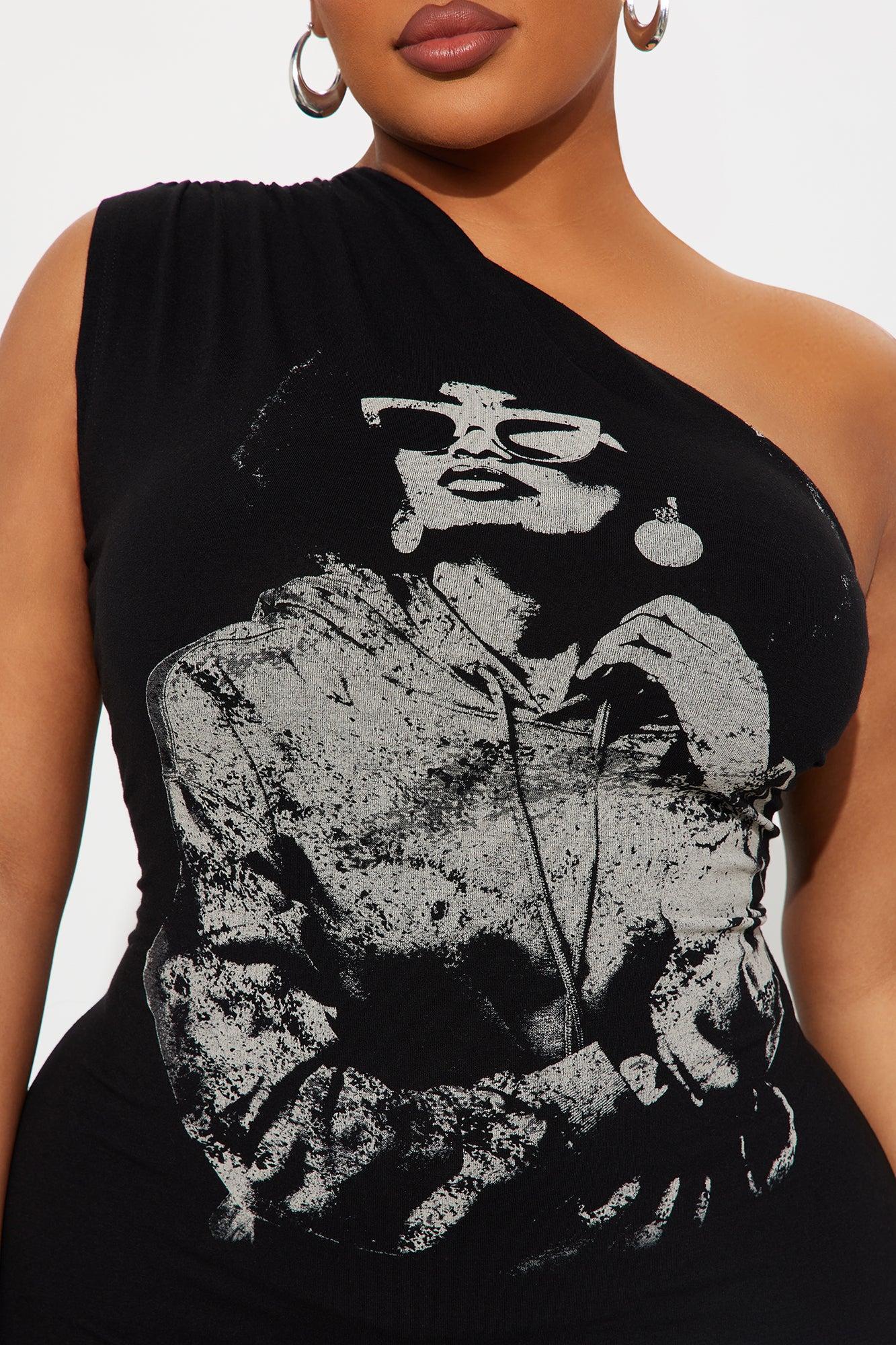 Cool Chic One Shoulder Jumpsuit - Black Product Image