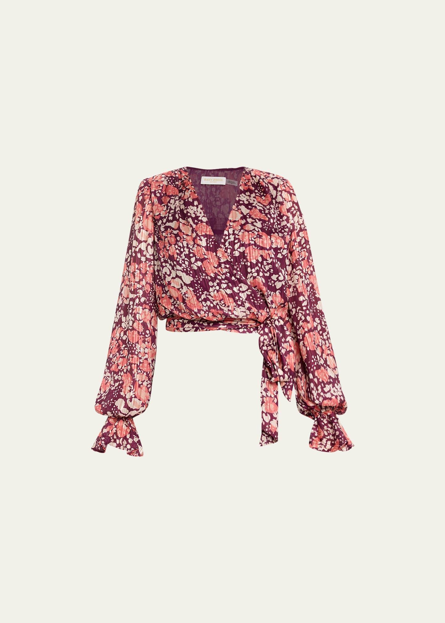 Womens Melody Floral Surplice Blouse Product Image