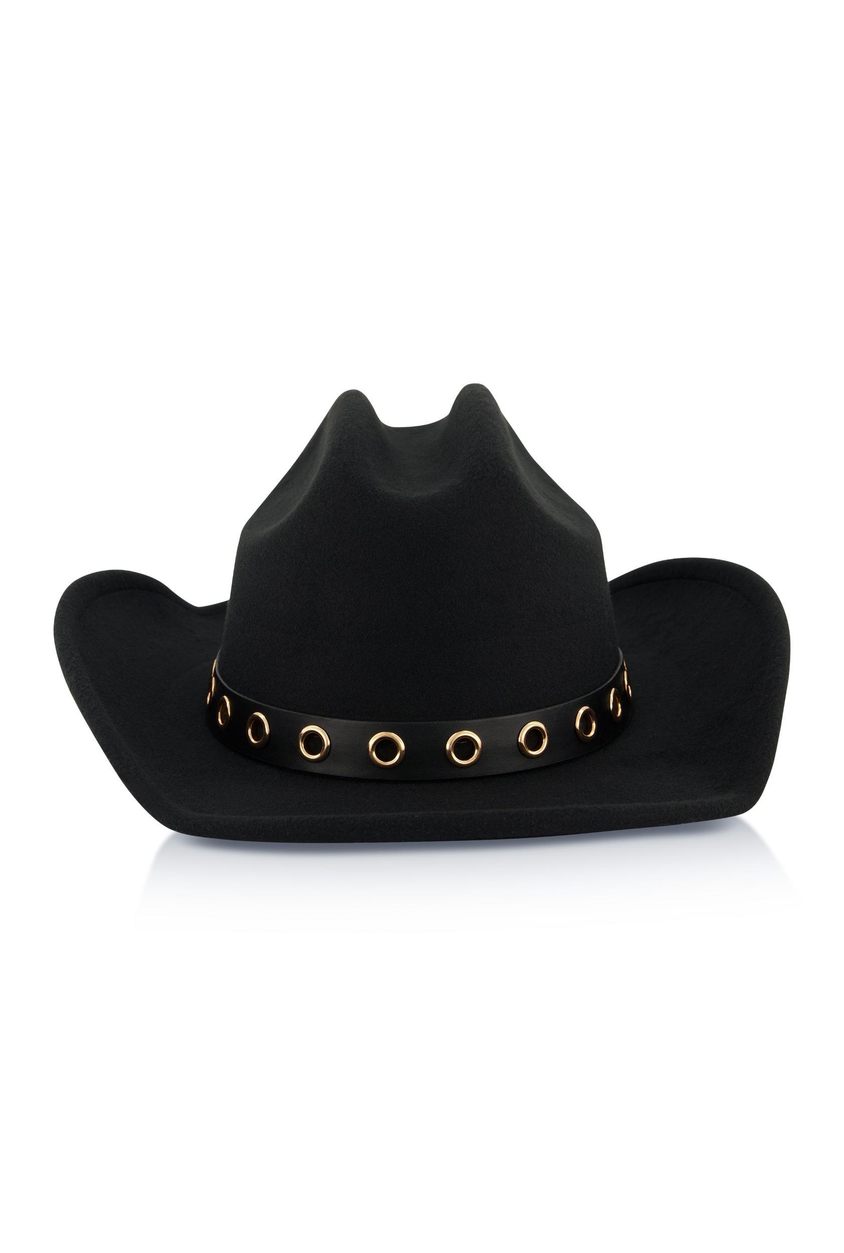 Grommet Detail Cowboy Hat Female Product Image