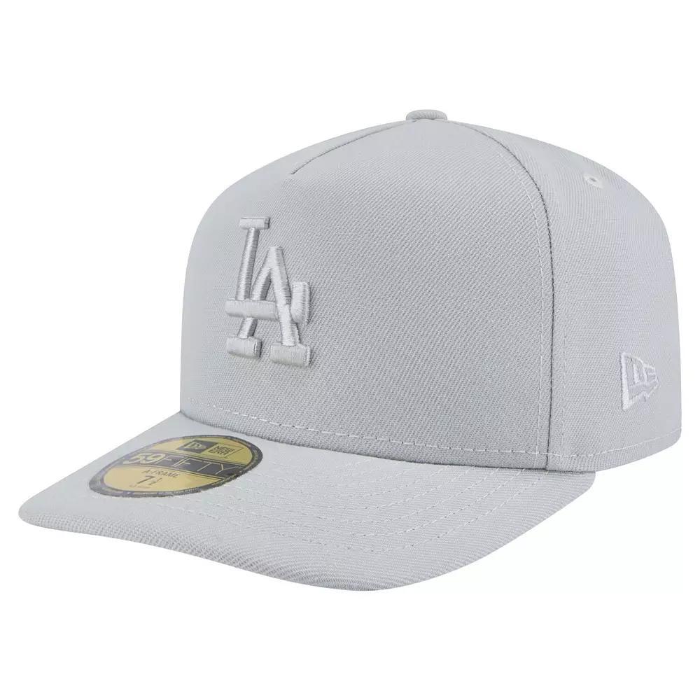 Men's New Era  Gray Los Angeles Dodgers Colorpack 59FIFTY Fitted Hat, Size: 6 7/8, Grey Product Image