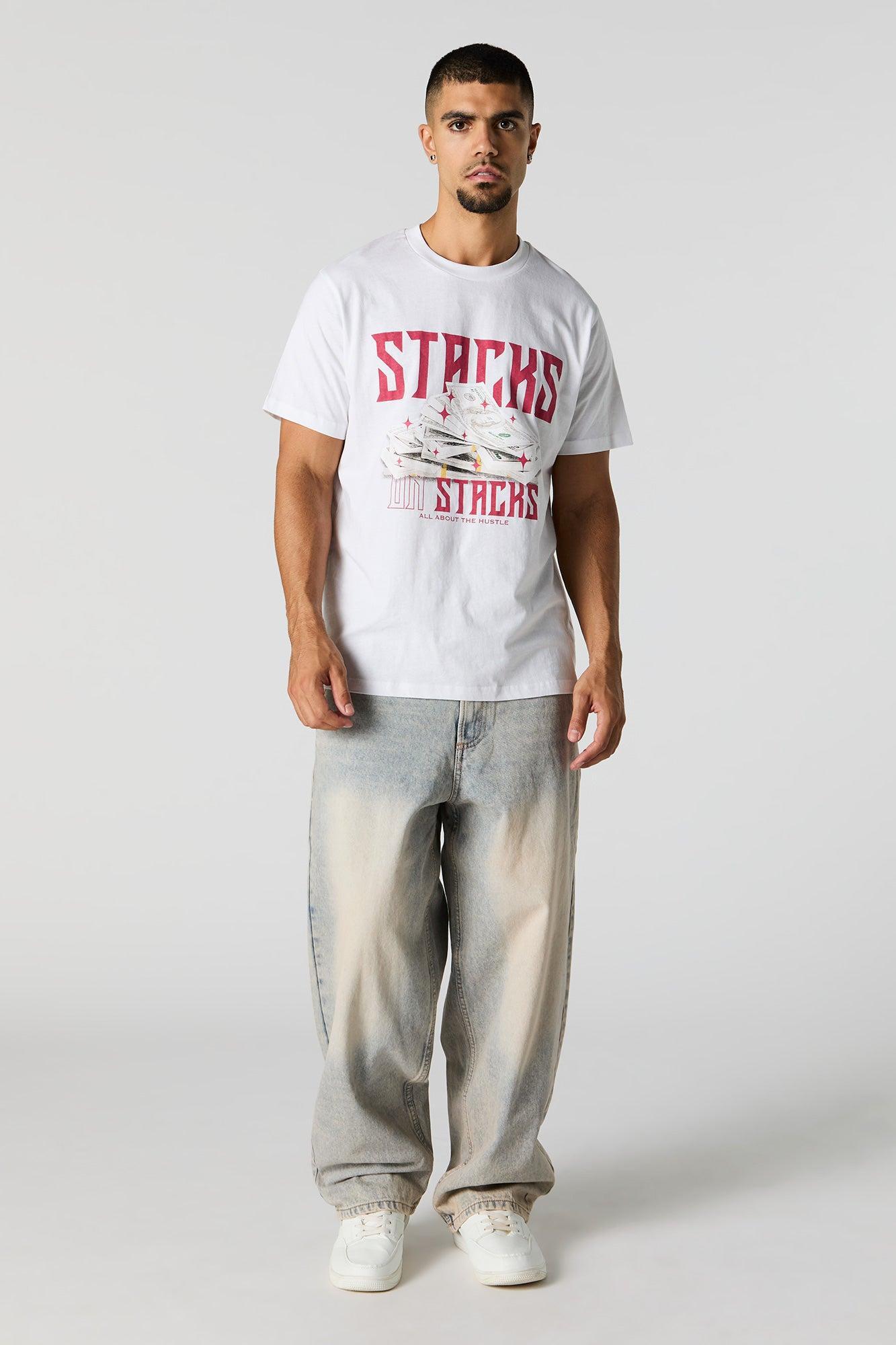 Stacks on Stacks Graphic T-Shirt Male Product Image