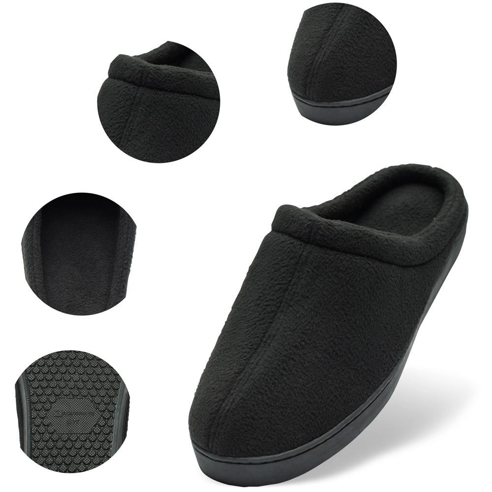 Alpine Swiss Peter Mens Memory Foam Wide Fleece Clog Slippers Slip On House Shoes Product Image