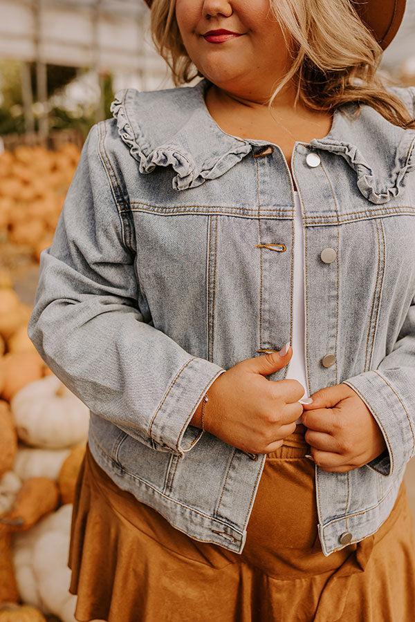 Rustic Vineyard Denim Jacket Curves Product Image