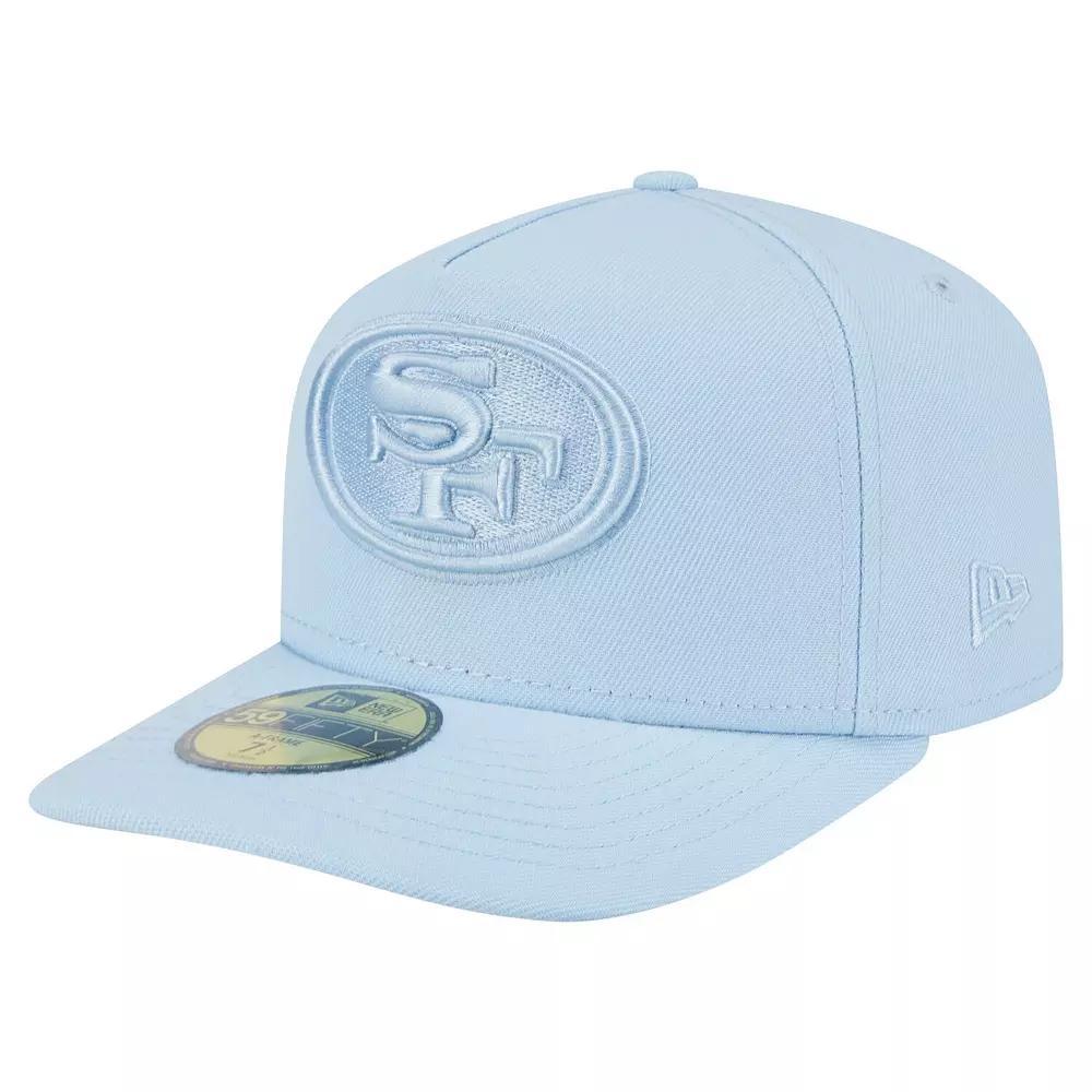 Men's New Era Light Blue San Francisco 49ers Color Pack A-Frame 59FIFTY Fitted Hat, Size: 6 7/8 Product Image