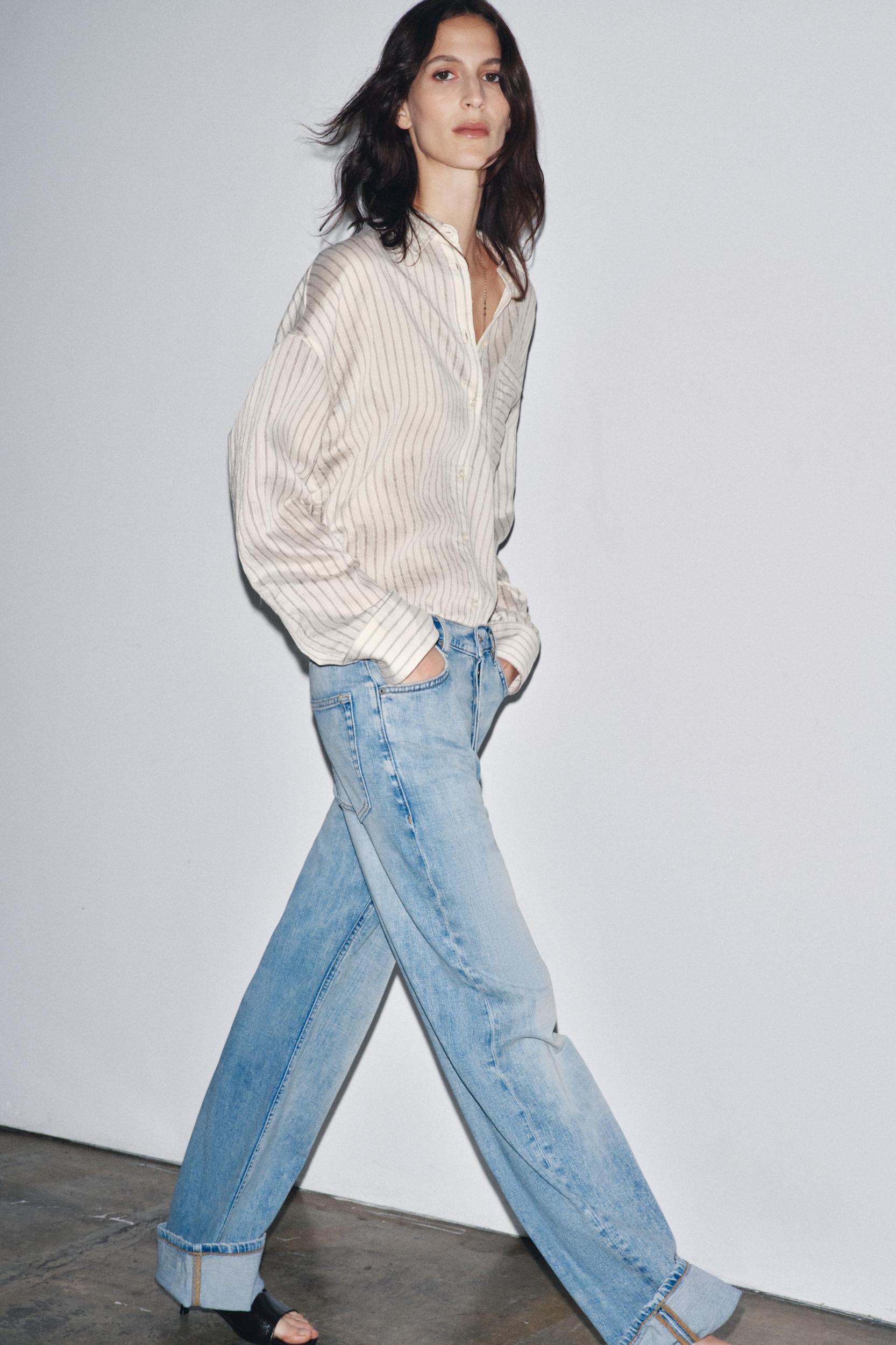 ZW COLLECTION LOW-RISE BAGGY JEANS Product Image