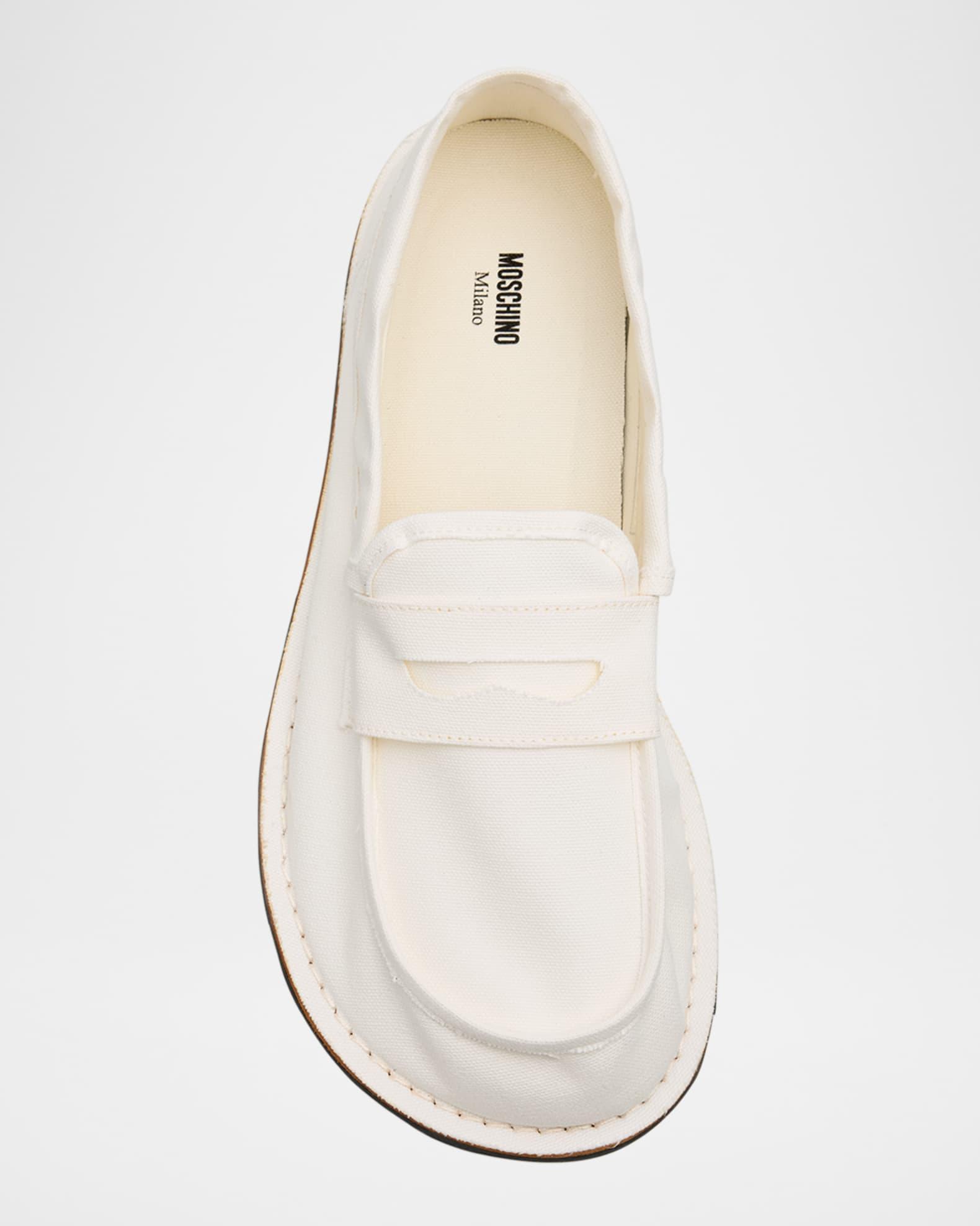 Men's Canvas Moc-Toe Penny Loafers Product Image
