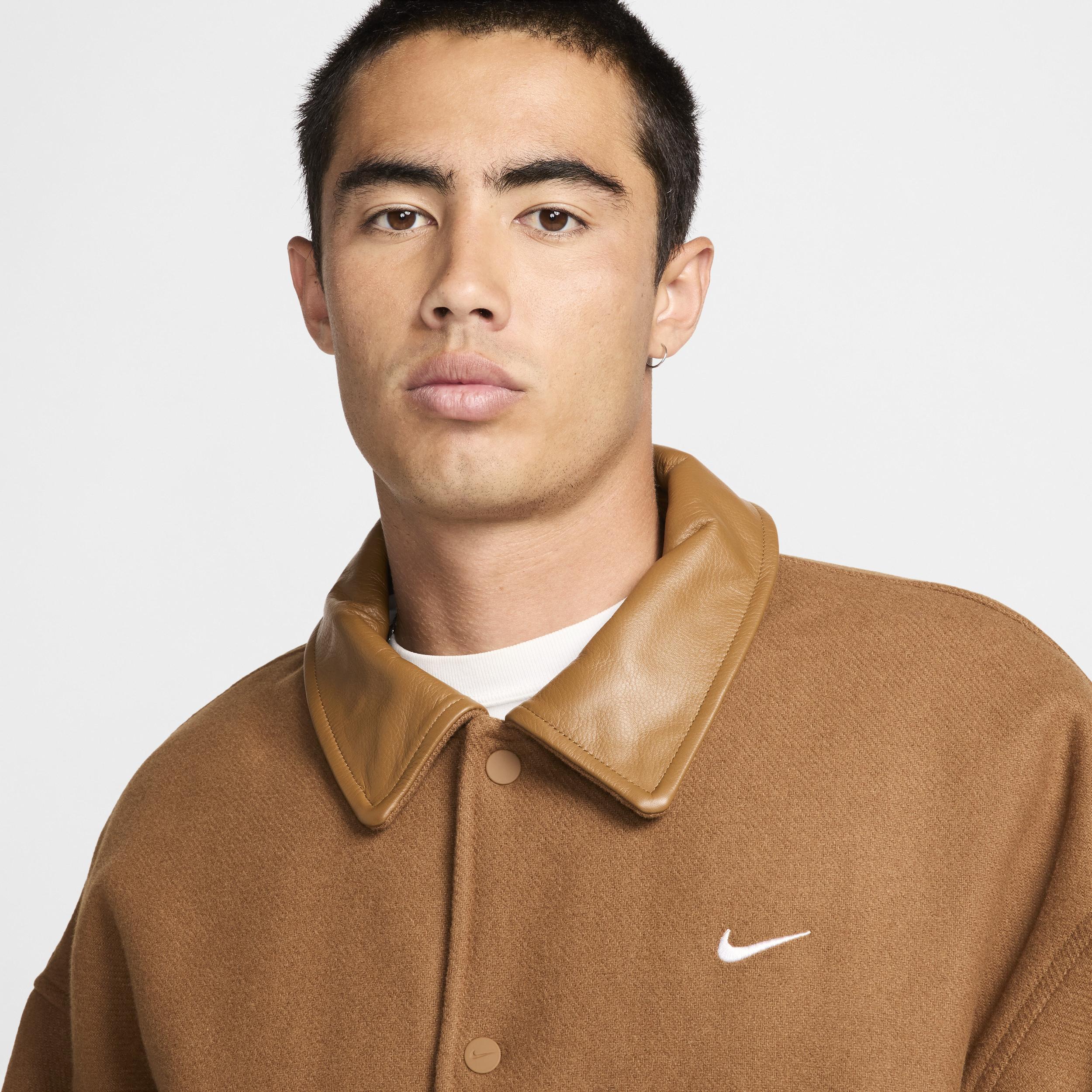 Nike Solo Swoosh Men's Wool Varsity Jacket Product Image