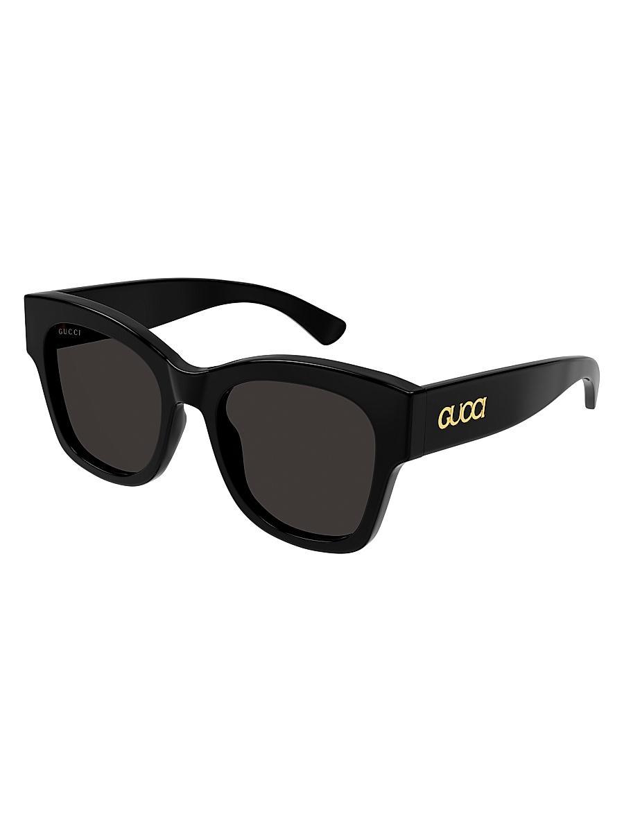 Raised Logo Acetate Cat-Eye Sunglasses Product Image
