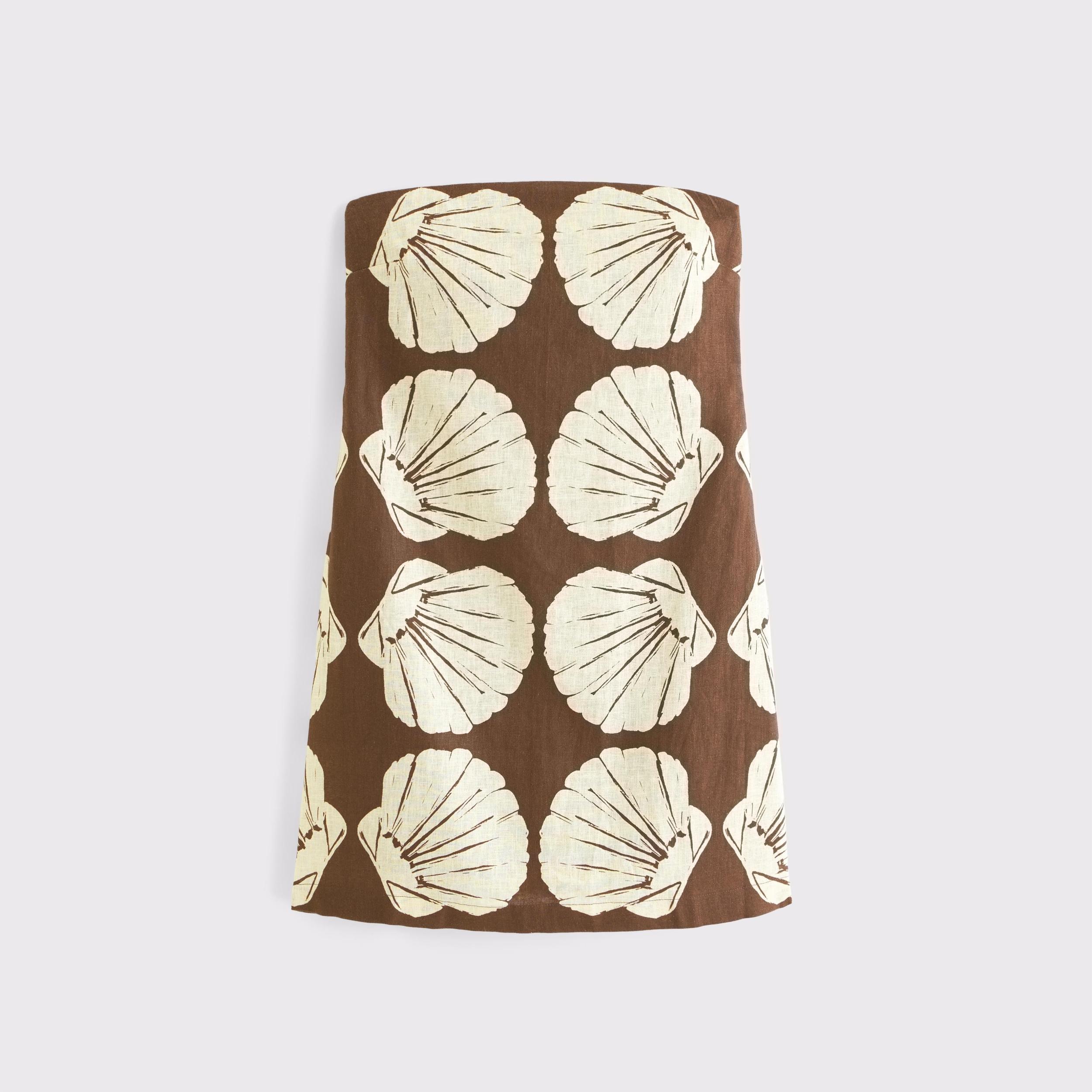 Strapless Linen-Blend Skort Product Image