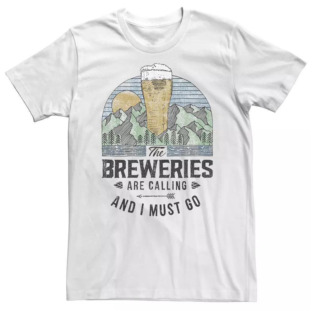 Big & Tall Breweries Destination Tee, Men's, Size: 5XL, White Product Image