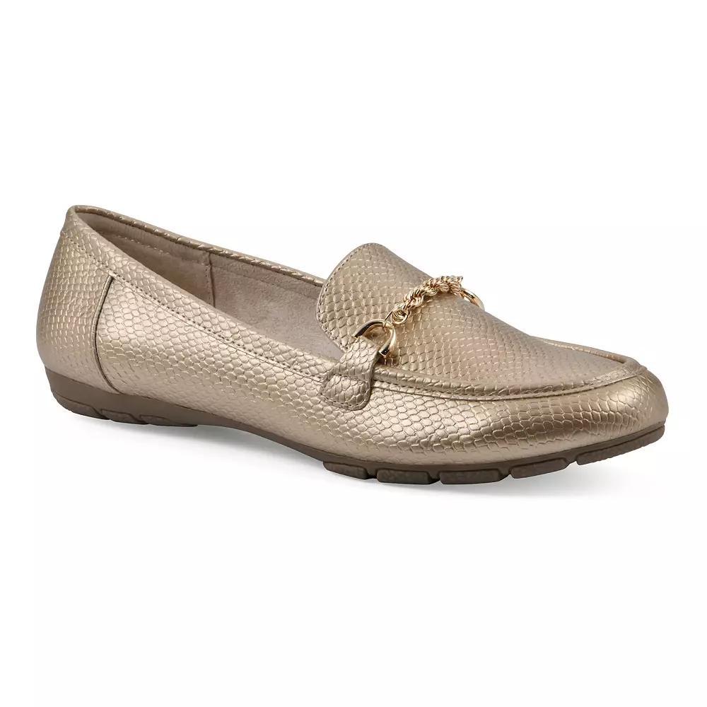 Cliffs by White Mountain Genius Women's Loafers, Size: 7, Gold Product Image