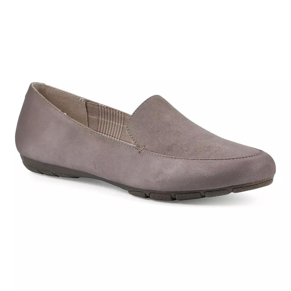 Cliffs by White Mountain Gallant Women's Loafer Flats, Size: 8.5, Brown Suedette Product Image