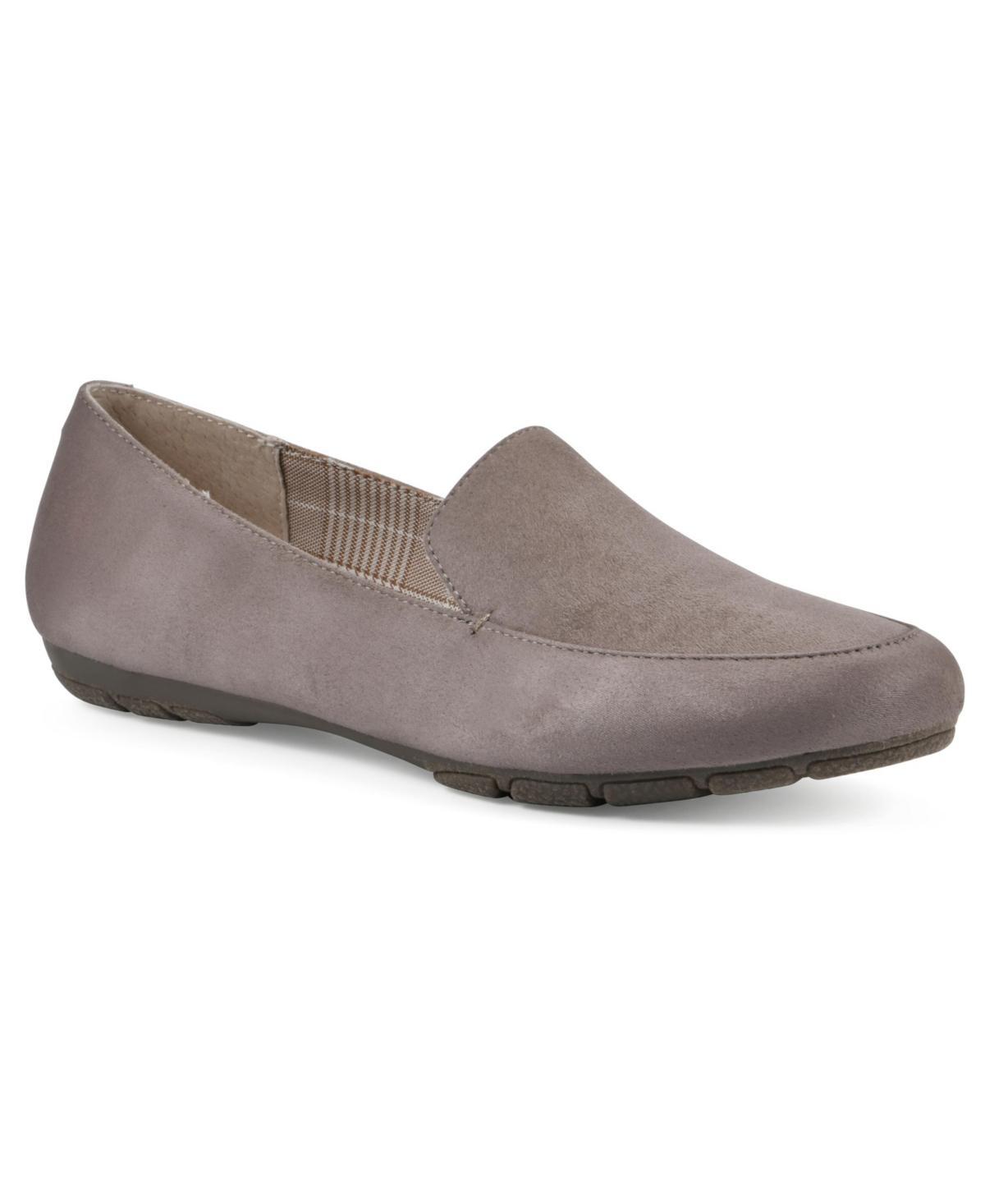 Cliffs by White Mountain Gallant Women's Loafer Flats, Size: 8.5, Brown Suedette Product Image