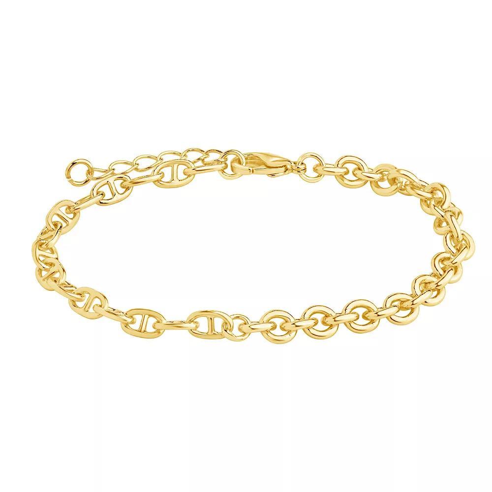 MC Collective Elegant Chain Bracelet, Women's, Size: 6", Silver Tone Product Image