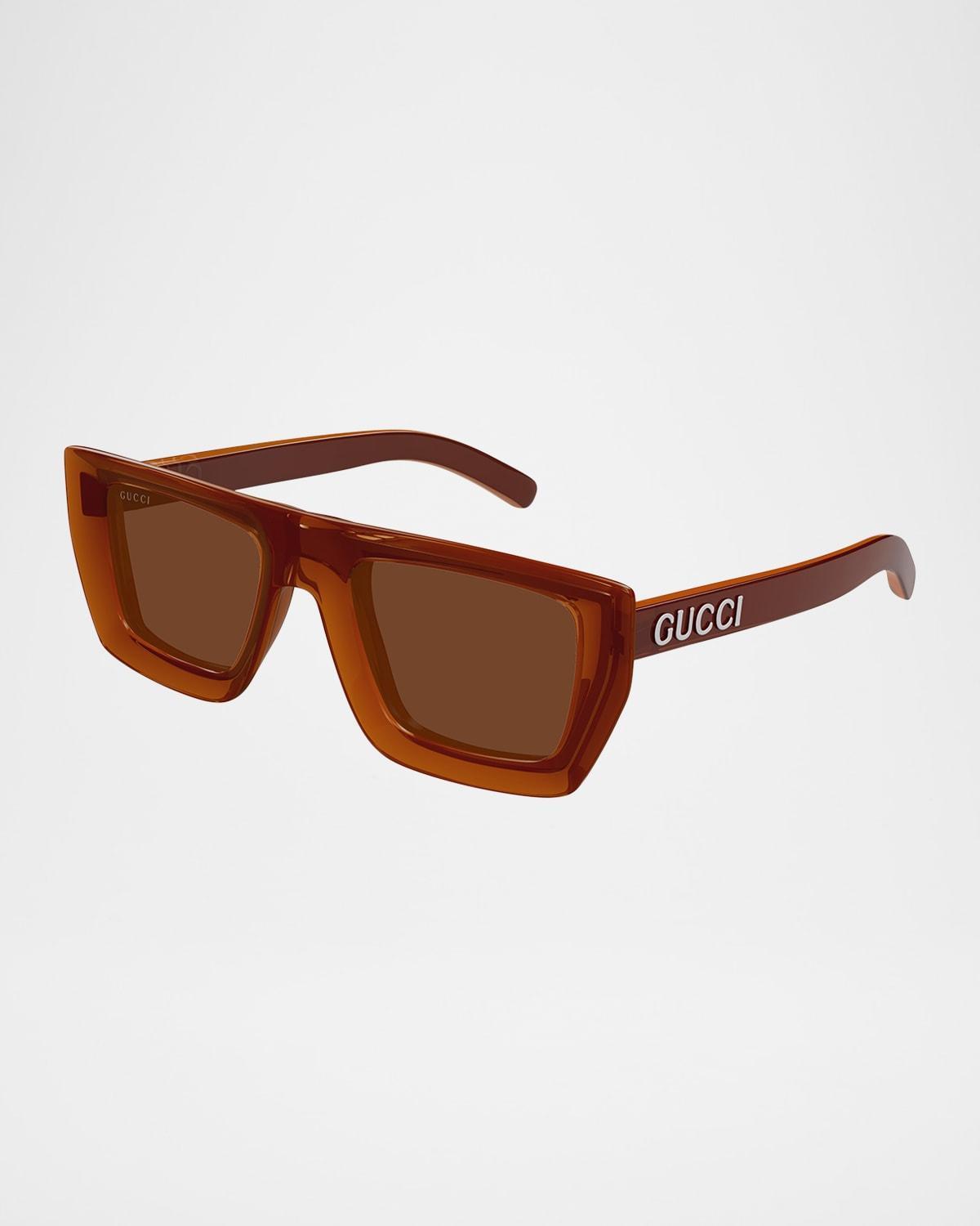 Mens Sunset Boulevard GG1723S 51MM Rectangular Sunglasses Product Image