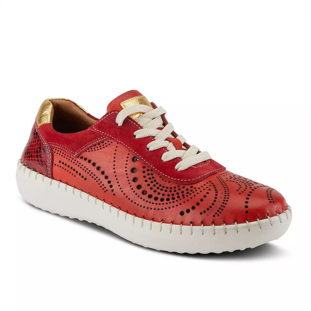 Spring Step Jumilla Women's Leather Sneakers, Size: 39, Red Product Image
