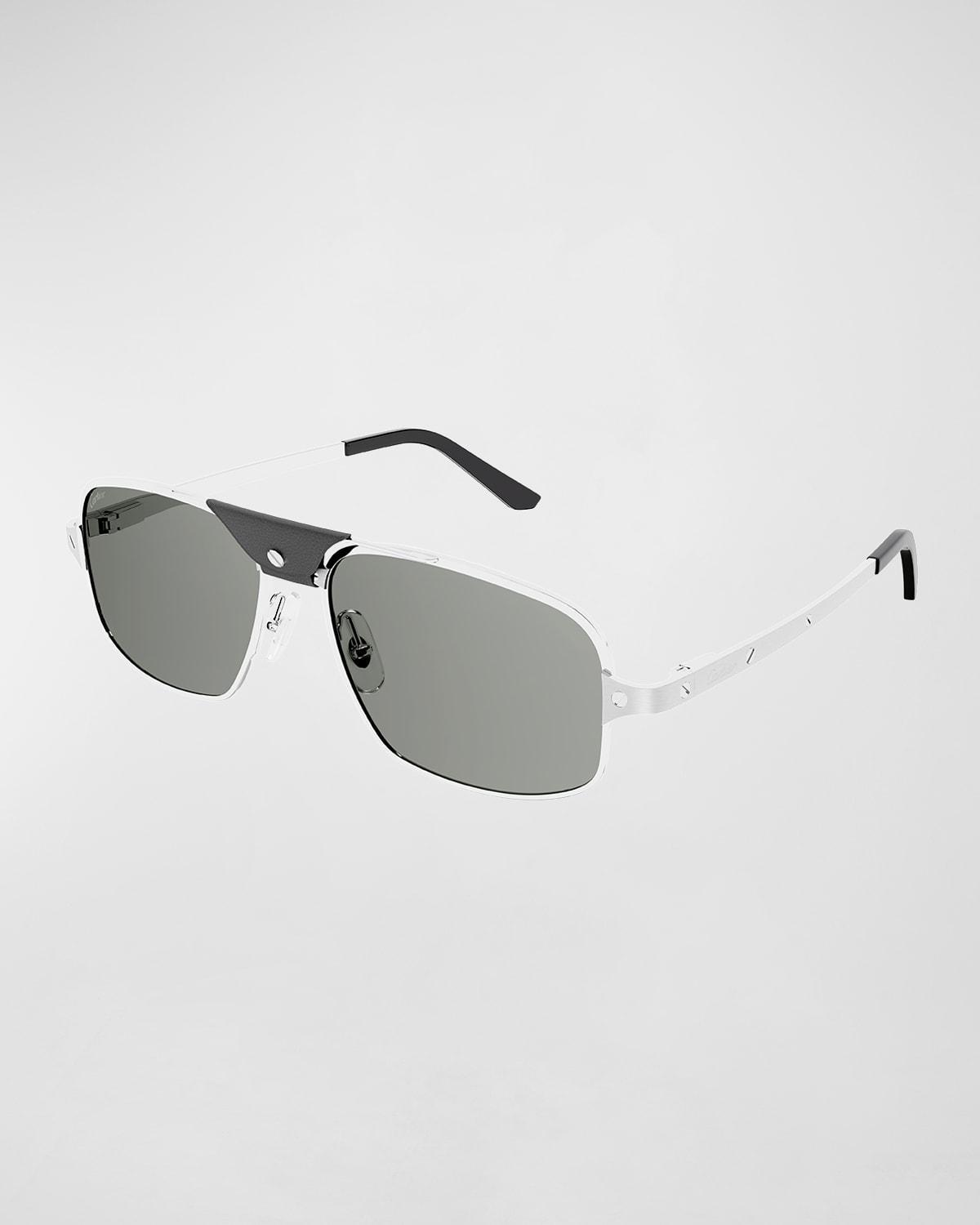 Mens Santos 60MM Rectangular Sunglasses Product Image