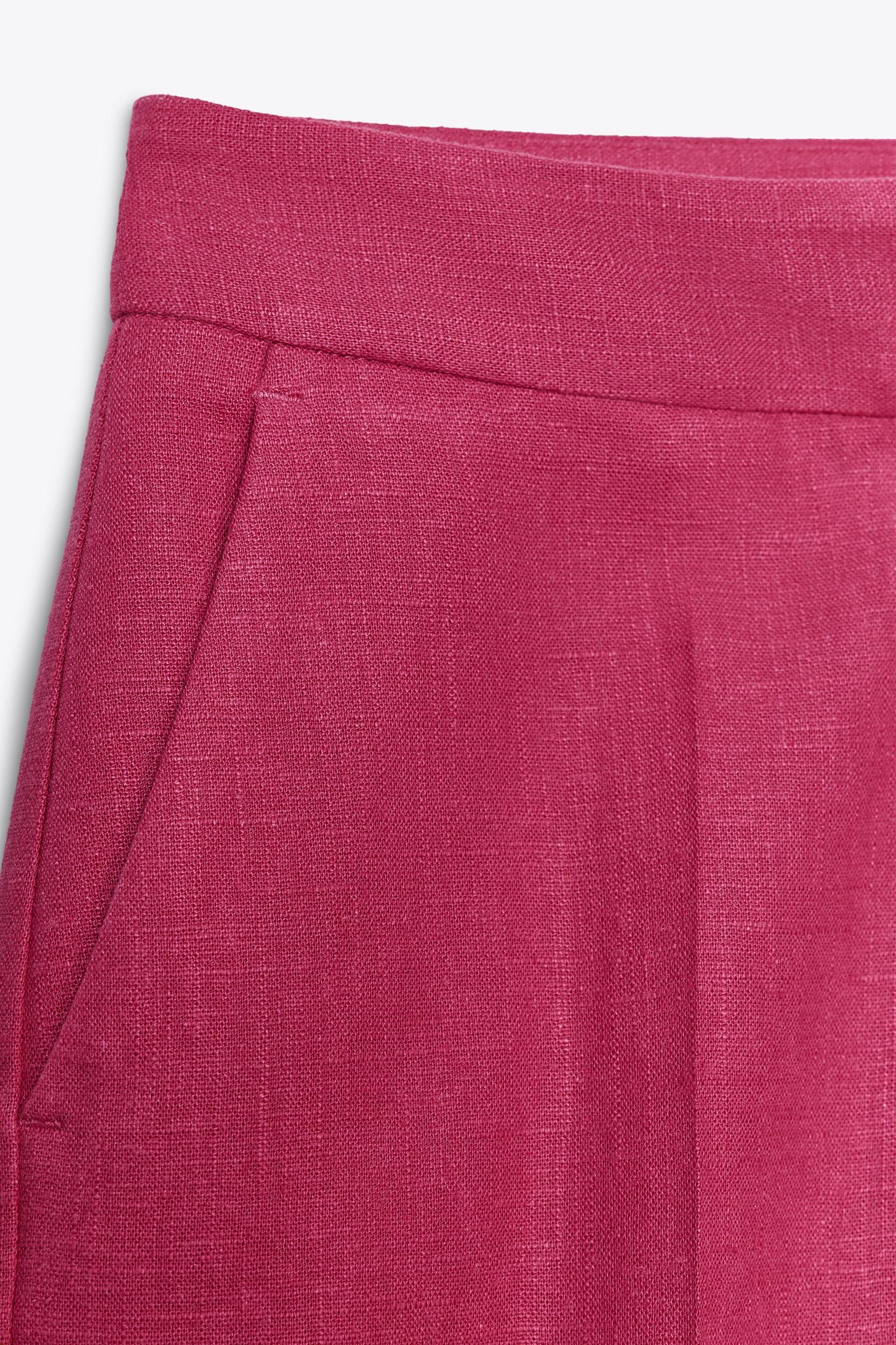 LINEN PEPLUM BLAZER Product Image
