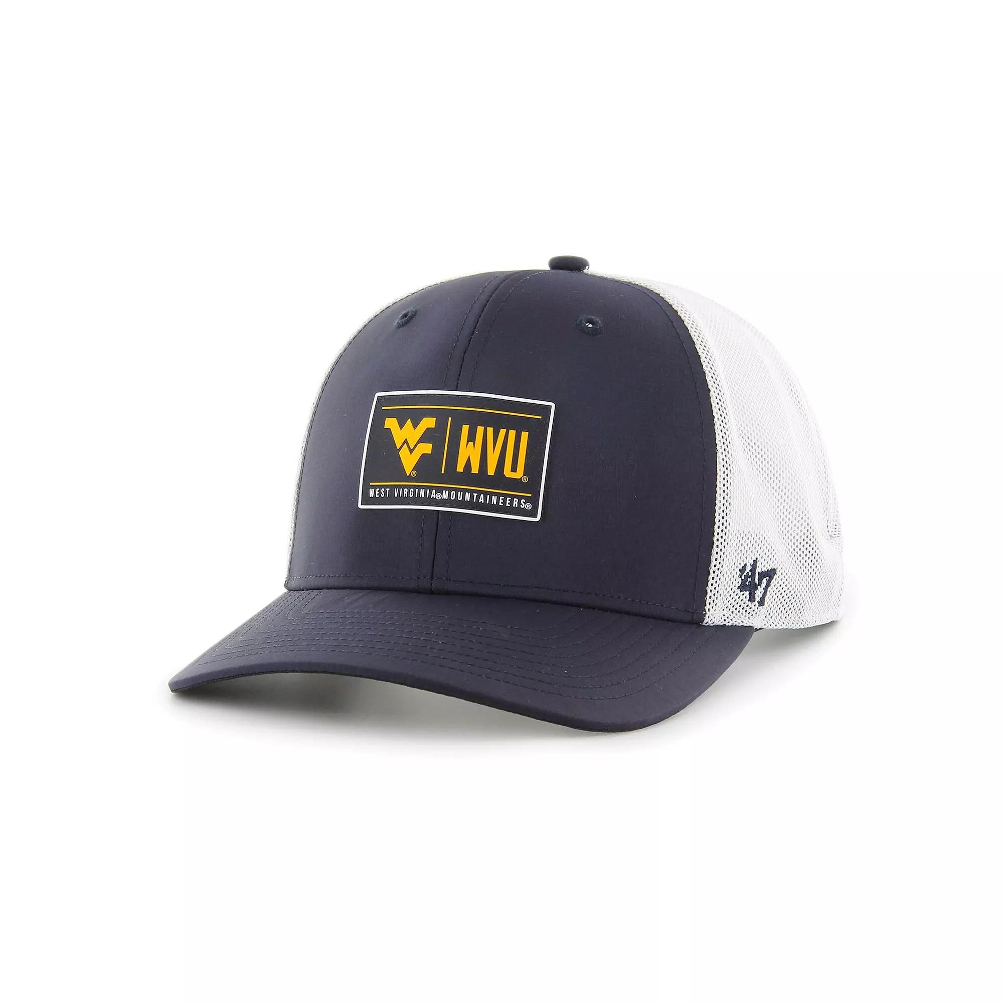Men's '47 Navy West Virginia Mountaineers Bonita Brrr Hitch Adjustable Hat, Blue Product Image