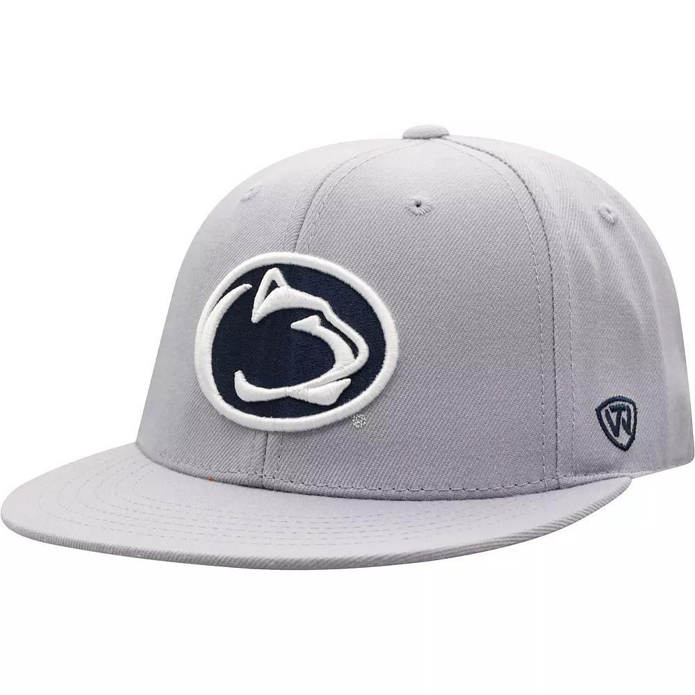 Men's Top of the World Gray Penn State Nittany Lions Fitted Hat, Size: 7 3/8, Grey Product Image
