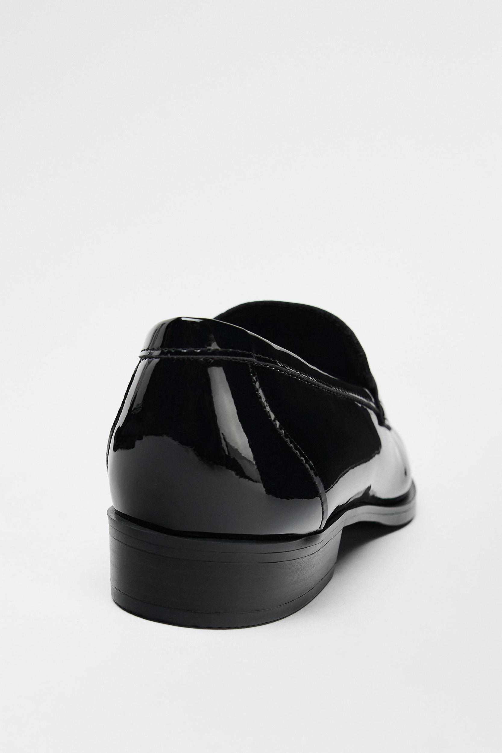 FAUX PATENT LEATHER MOCCASIN Product Image