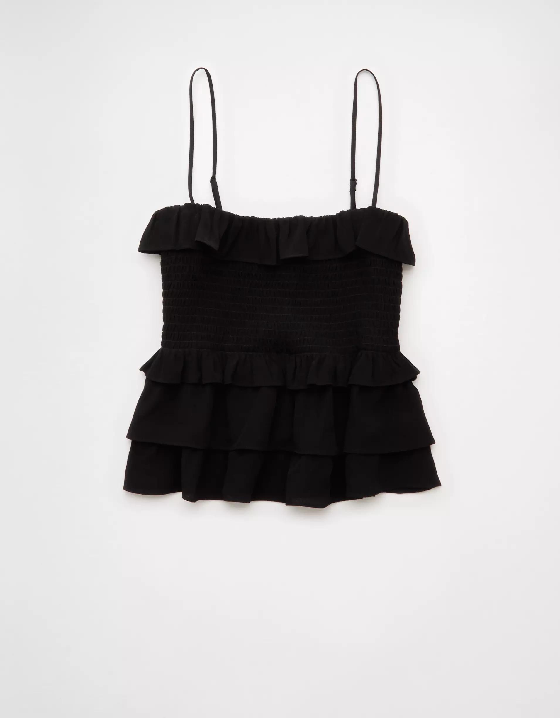 AE Square Neck Smocked Ruffle Cami Women's Product Image