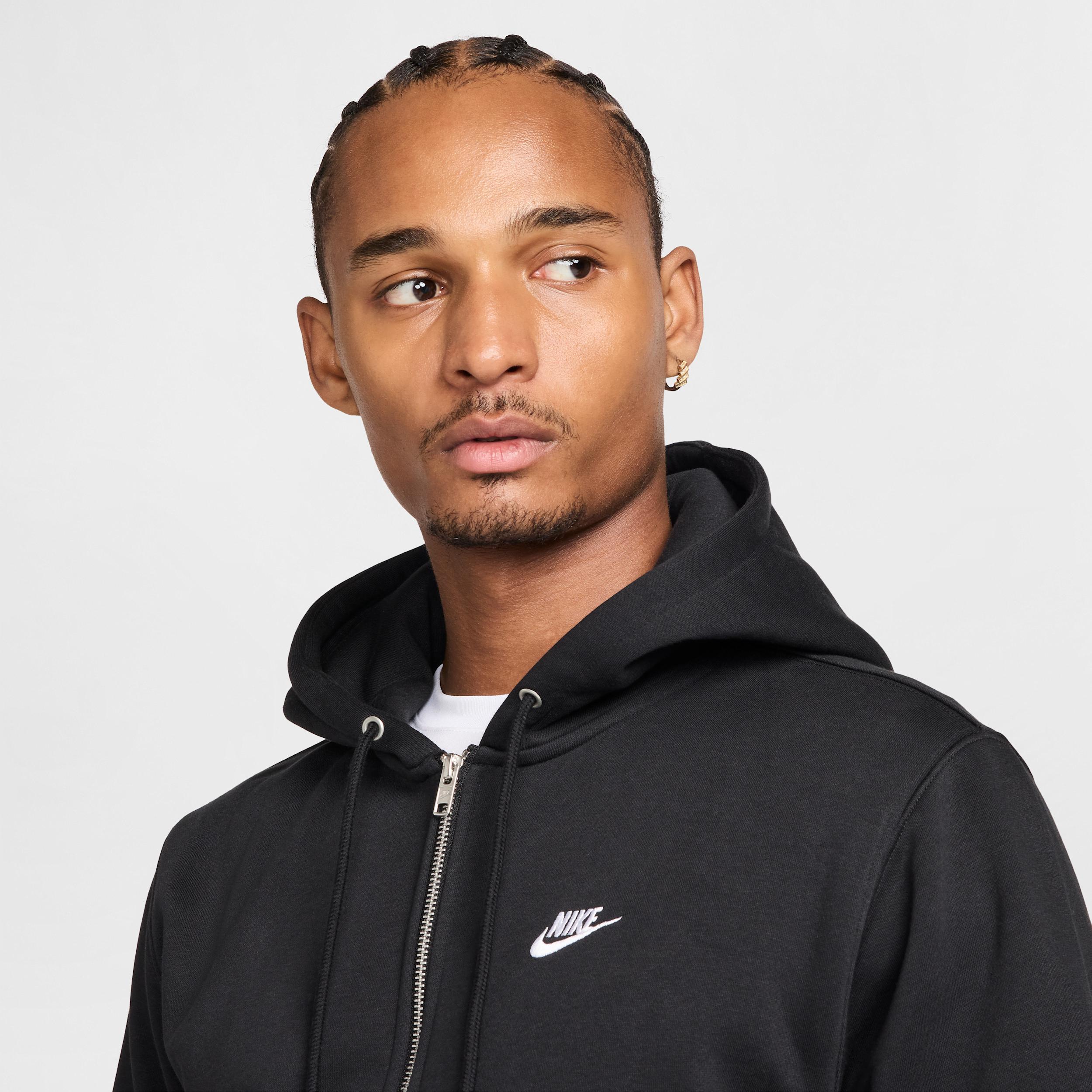 Nike Men's Club Full-Zip Fleece Hoodie Product Image