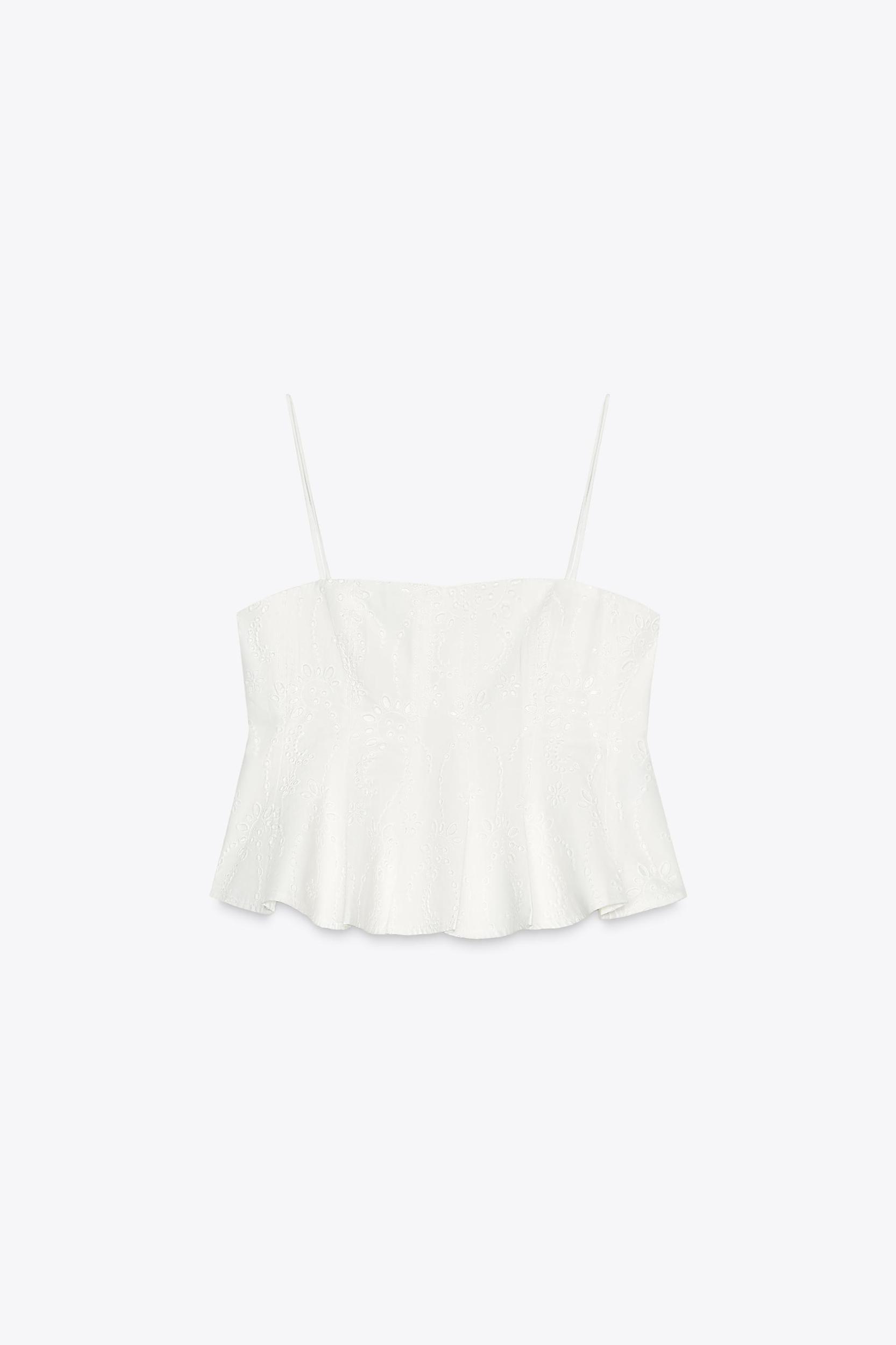 ZW COLLECTION EMBROIDERED GODET TOP Product Image