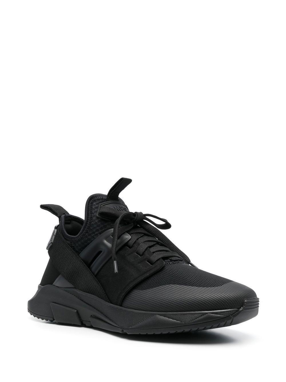 logo-patch lace-up sneakers Product Image