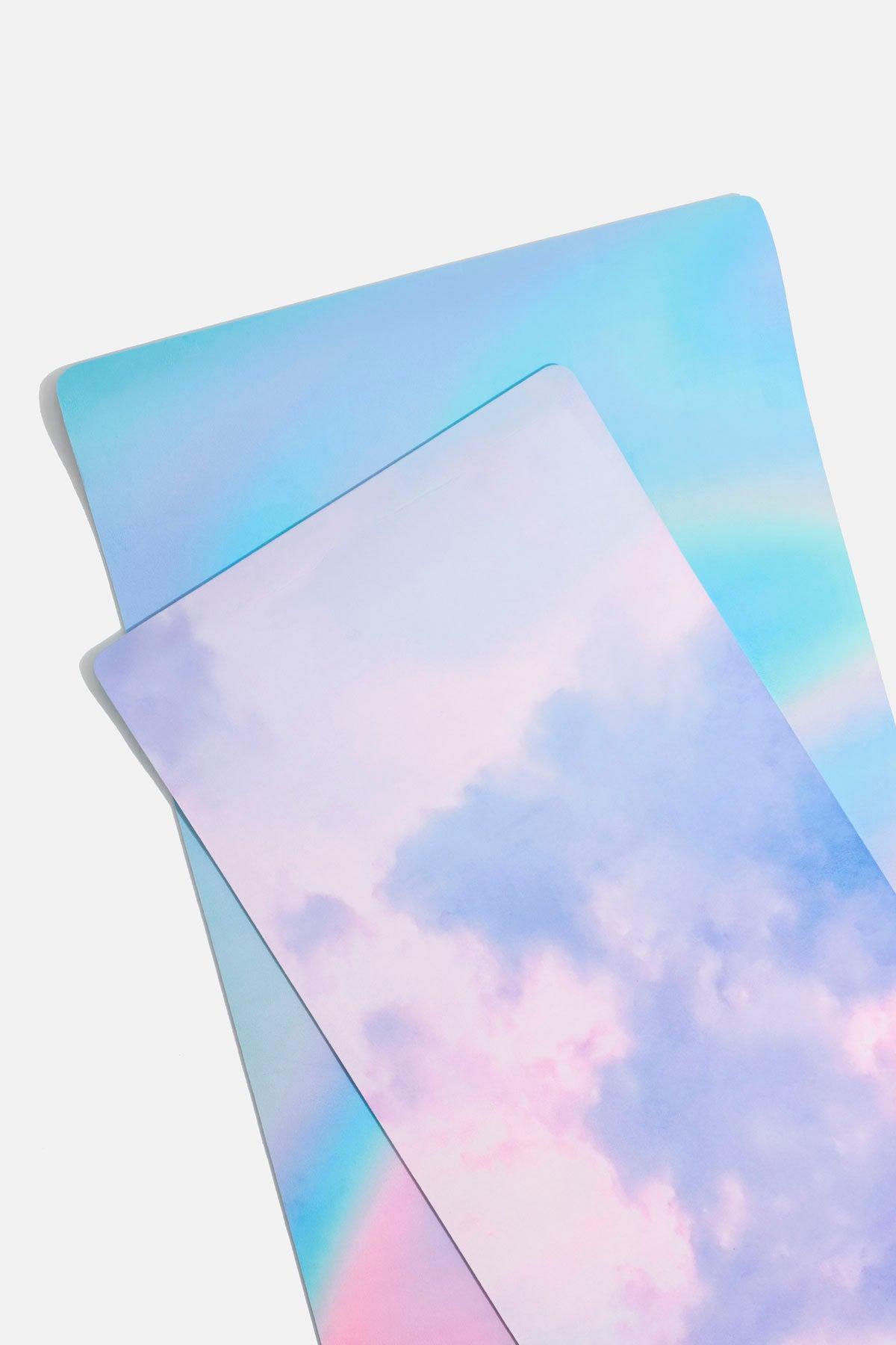 Super Wide 32” Vegan Suede Yoga Mat - Holographic Product Image
